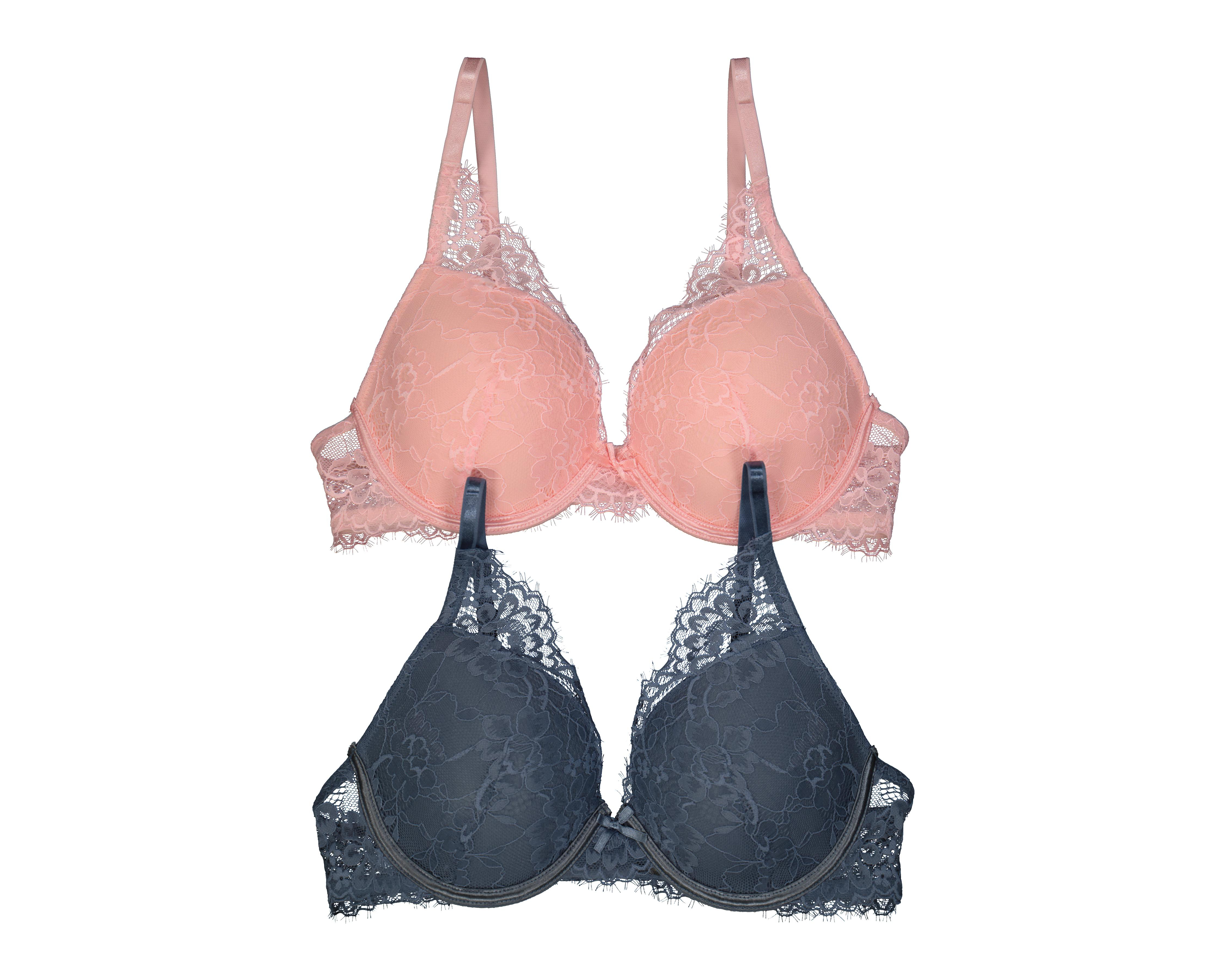 Foto 2 pulgar | Brasier de Encaje Jennifer Lopez con Varilla para Mujer 2 Pack