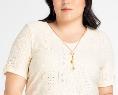 Foto 4 | Blusa Lady Sun Manga Corta con Collar