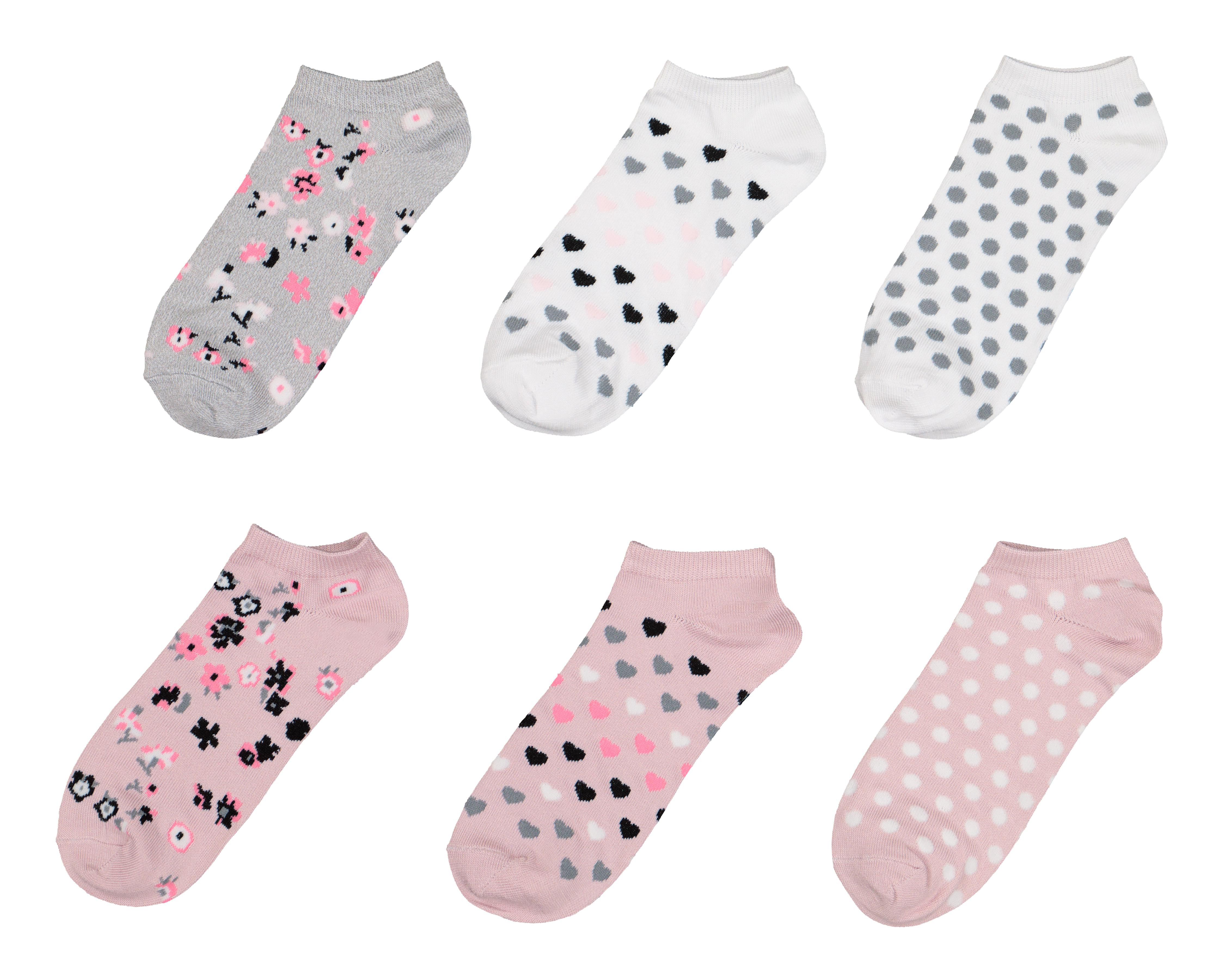 Calcetas Tines Lovest con Estampado para Mujer 6 Pares