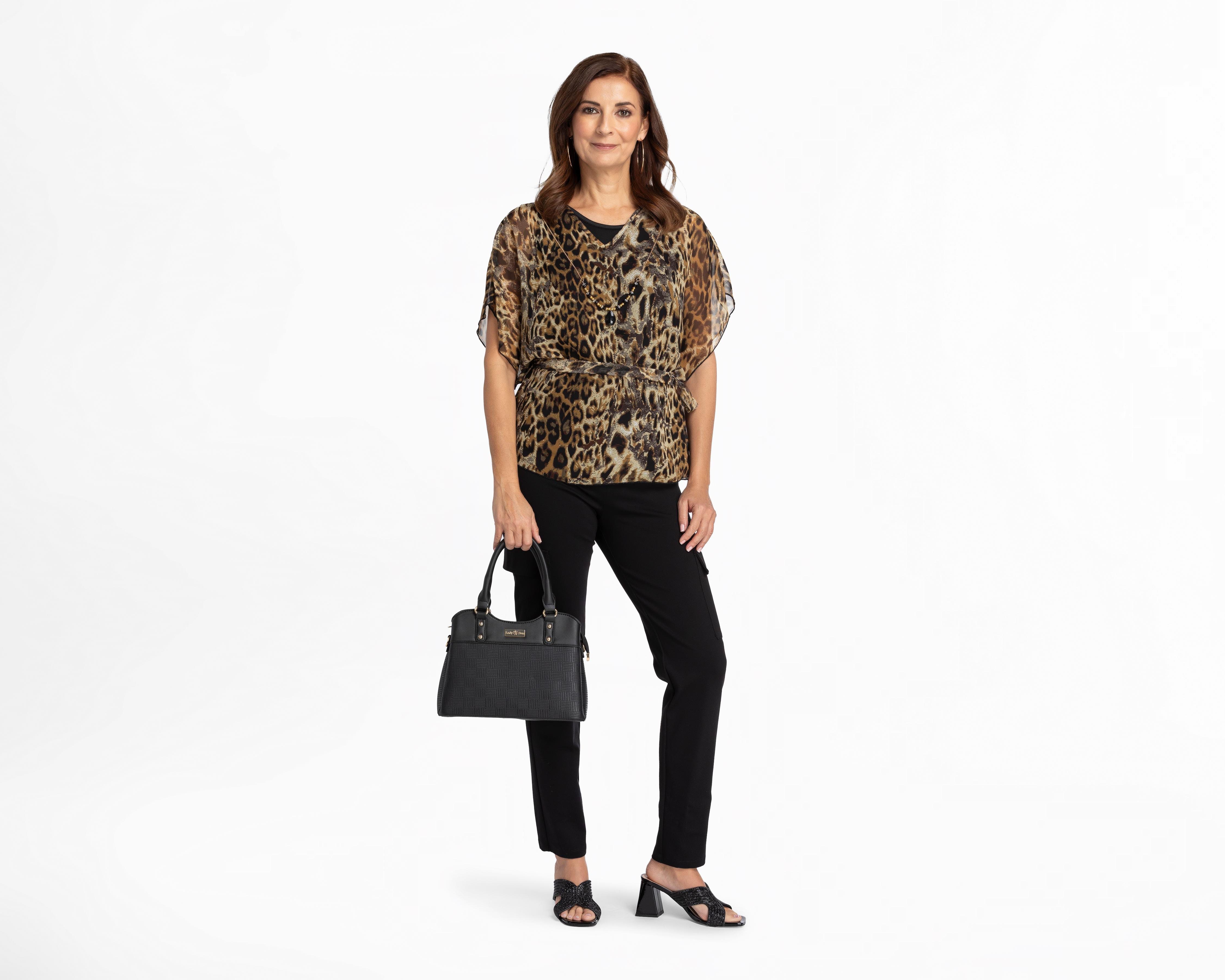 Foto 3 pulgar | Blusa Sahara Animal Print con Collar