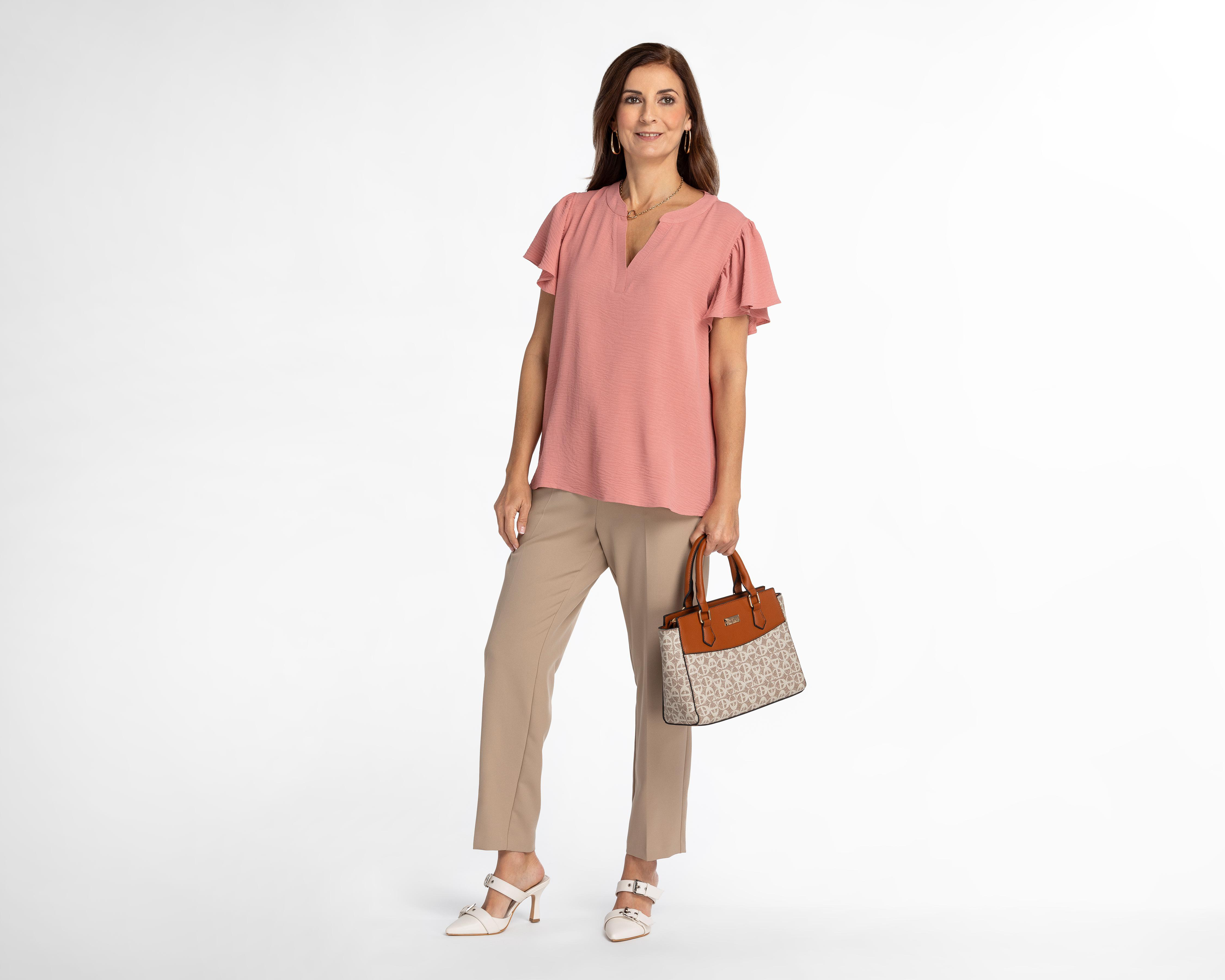 Foto 2 | Blusa Sahara Manga Corta Rosa