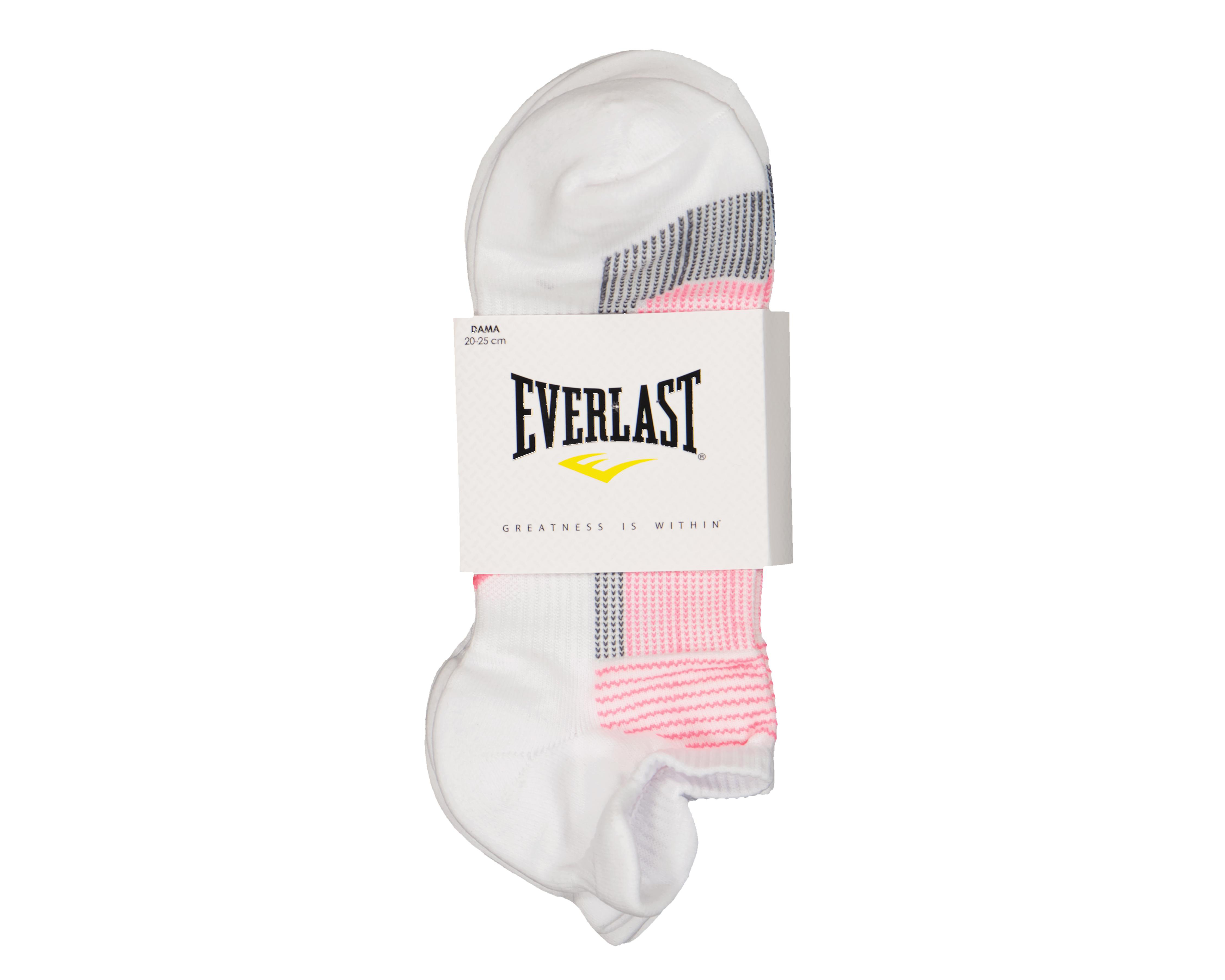 Foto 3 | Calcetas Deportivas Everlast para Mujer 3 Pares