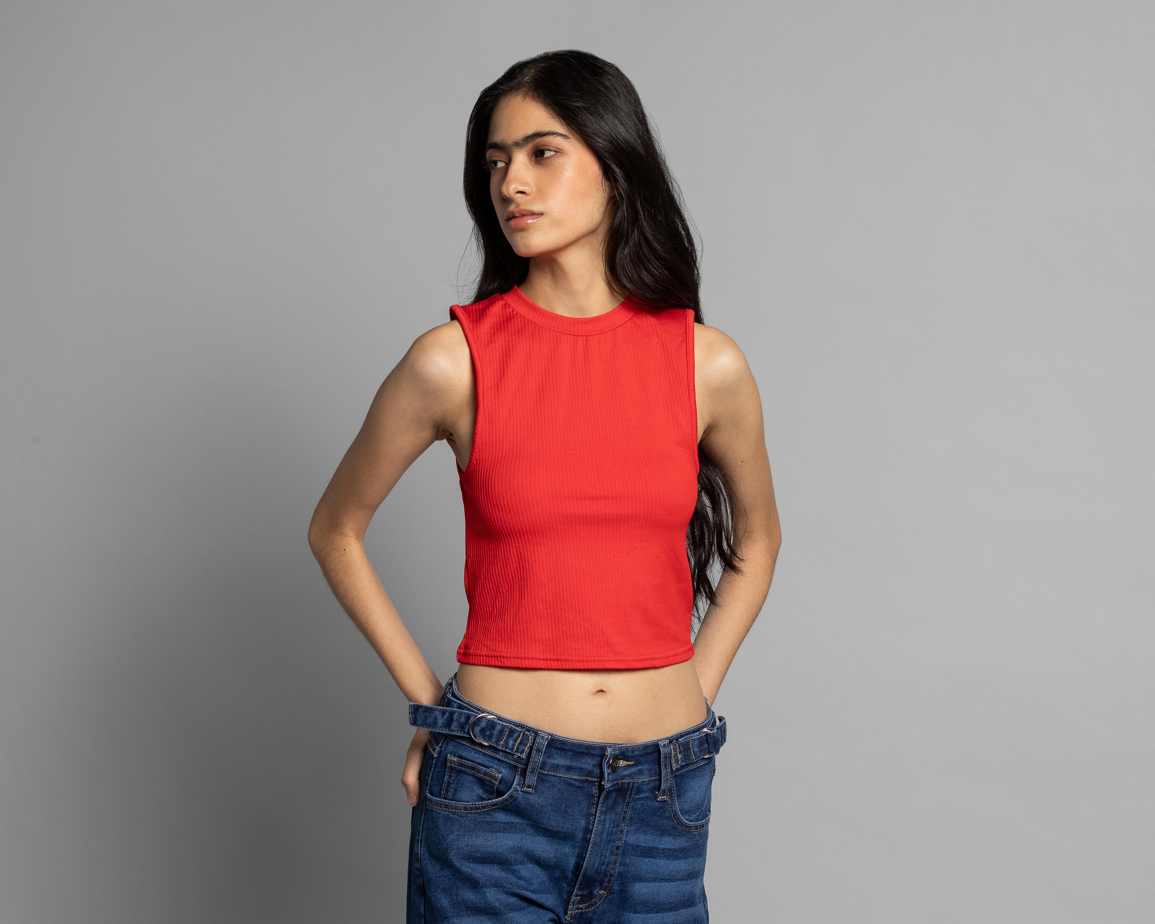 Foto 2 | Crop Top Thinner sin Mangas para Mujer 2 Piezas