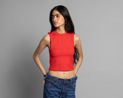 Foto 2 | Crop Top Thinner sin Mangas para Mujer 2 Piezas