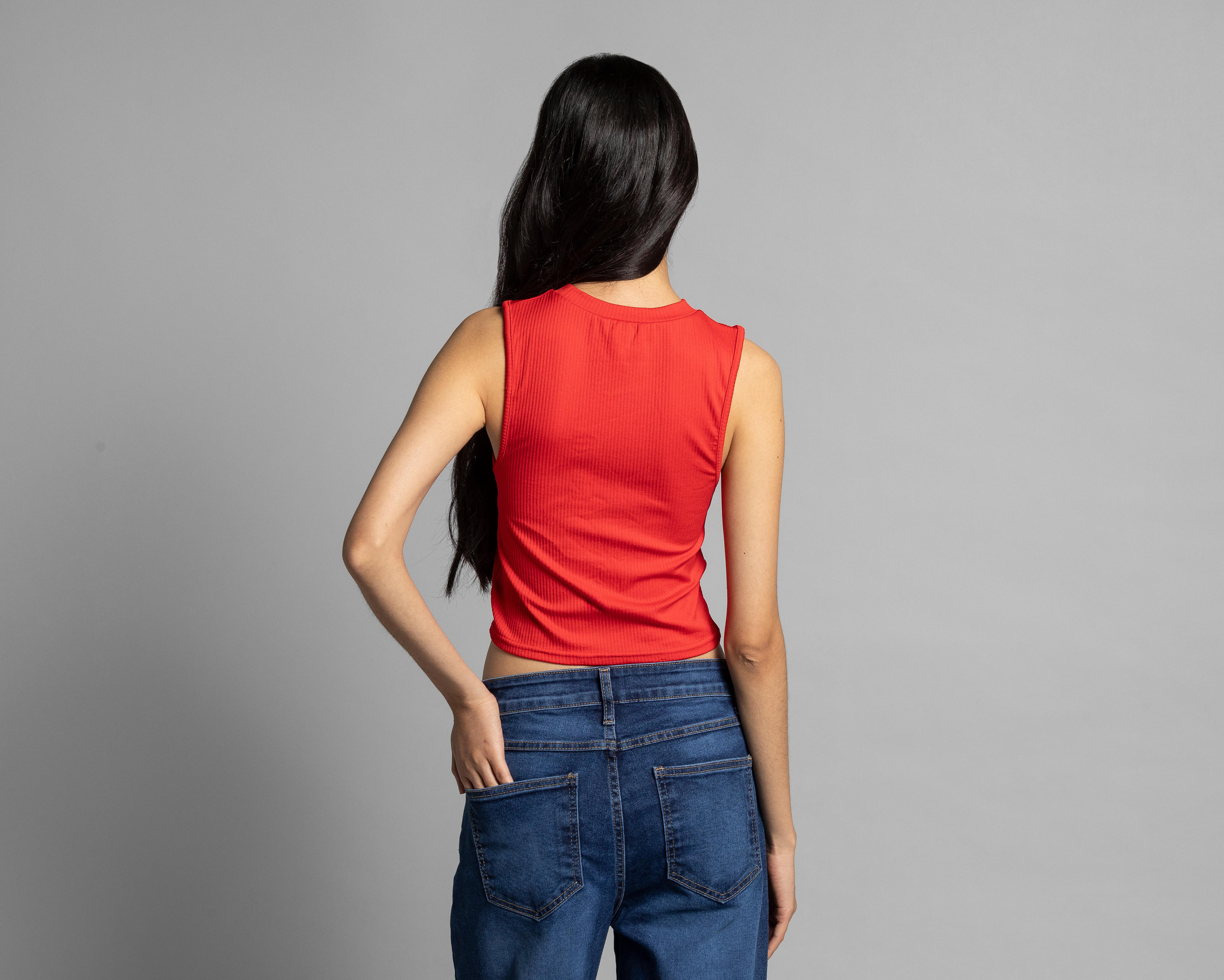 Foto 5 pulgar | Crop Top Thinner sin Mangas para Mujer 2 Piezas