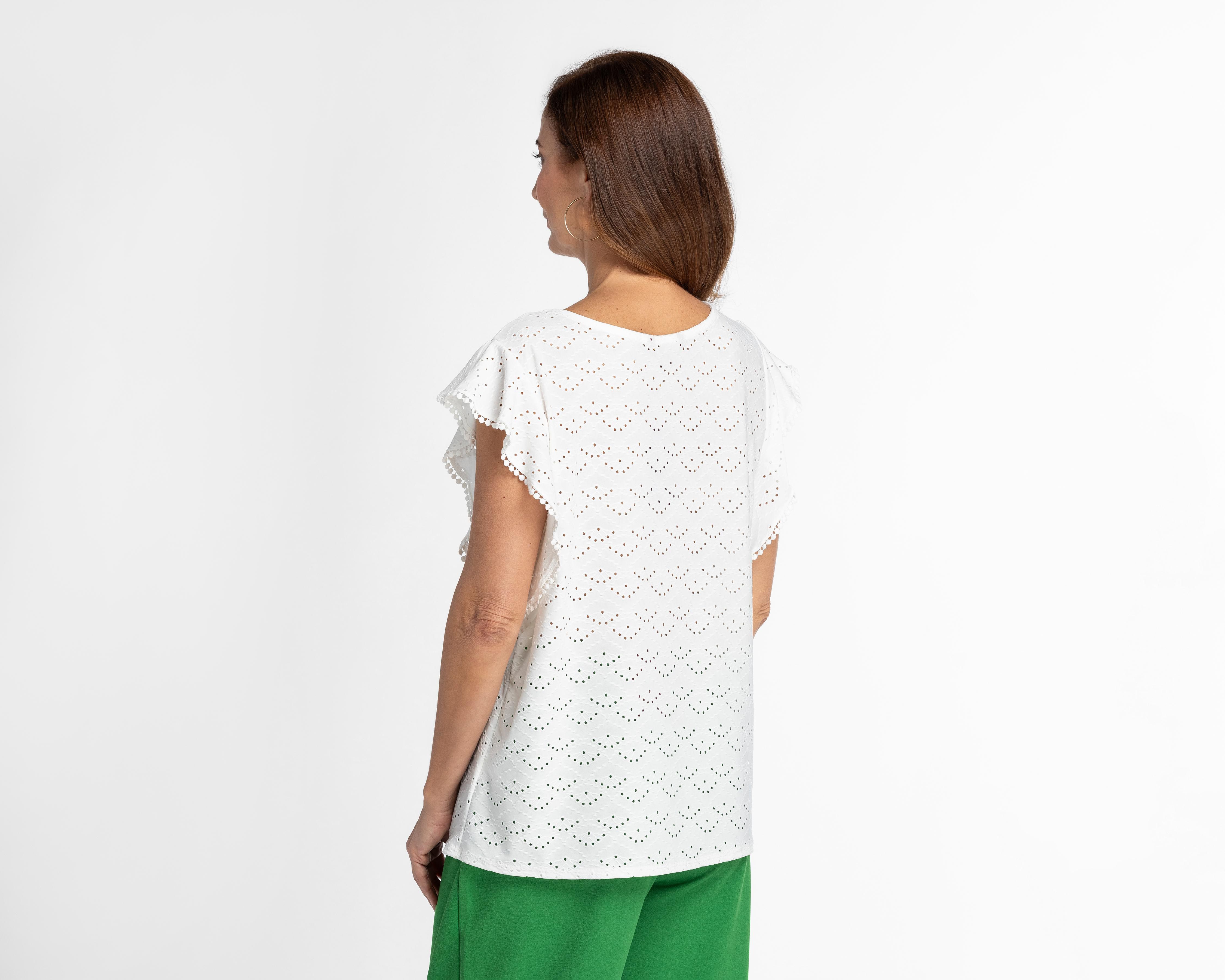 Foto 2 | Blusa Sahara Manga Corta con Holán