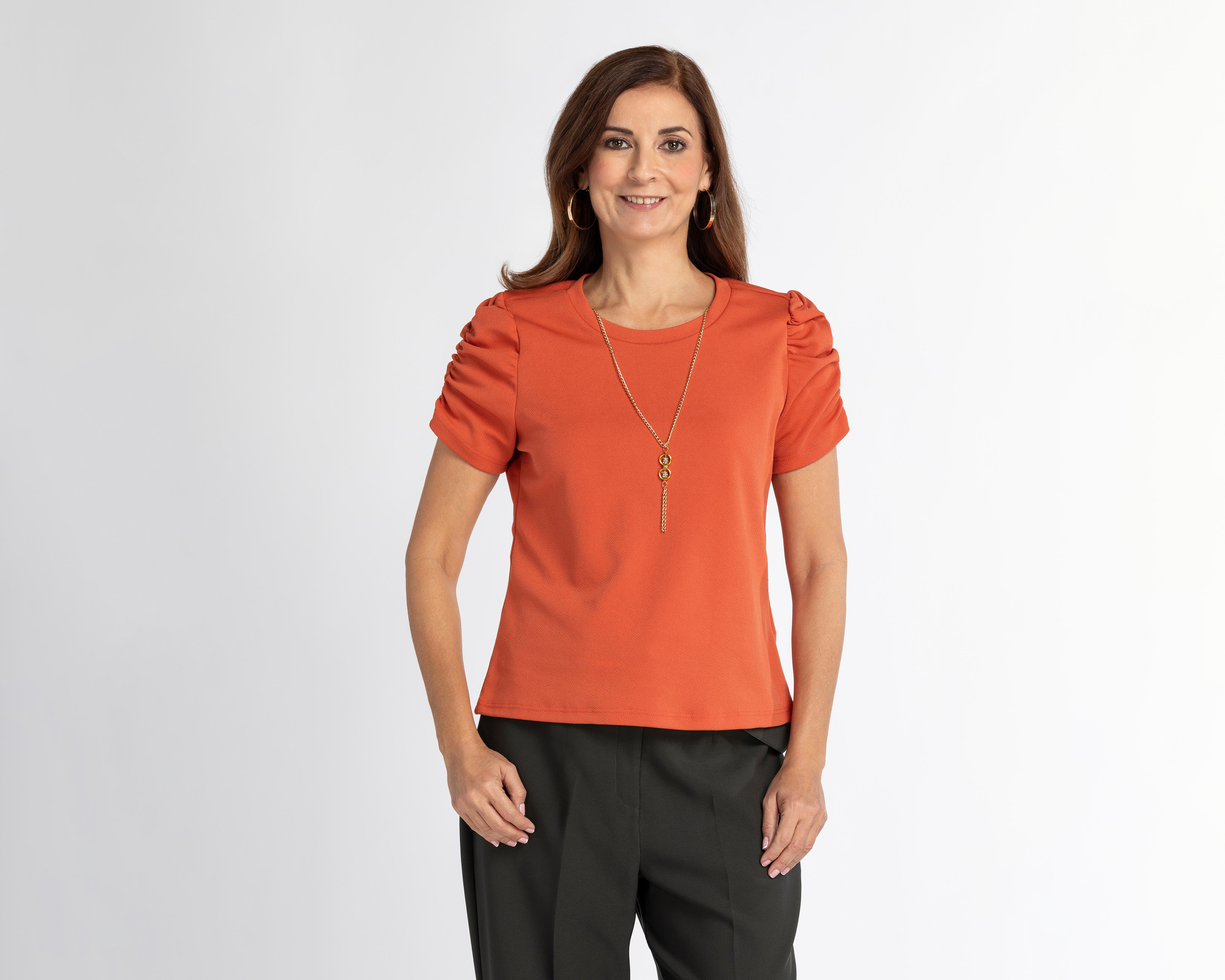Foto 1 | Blusa Sahara Manga Corta con Collar