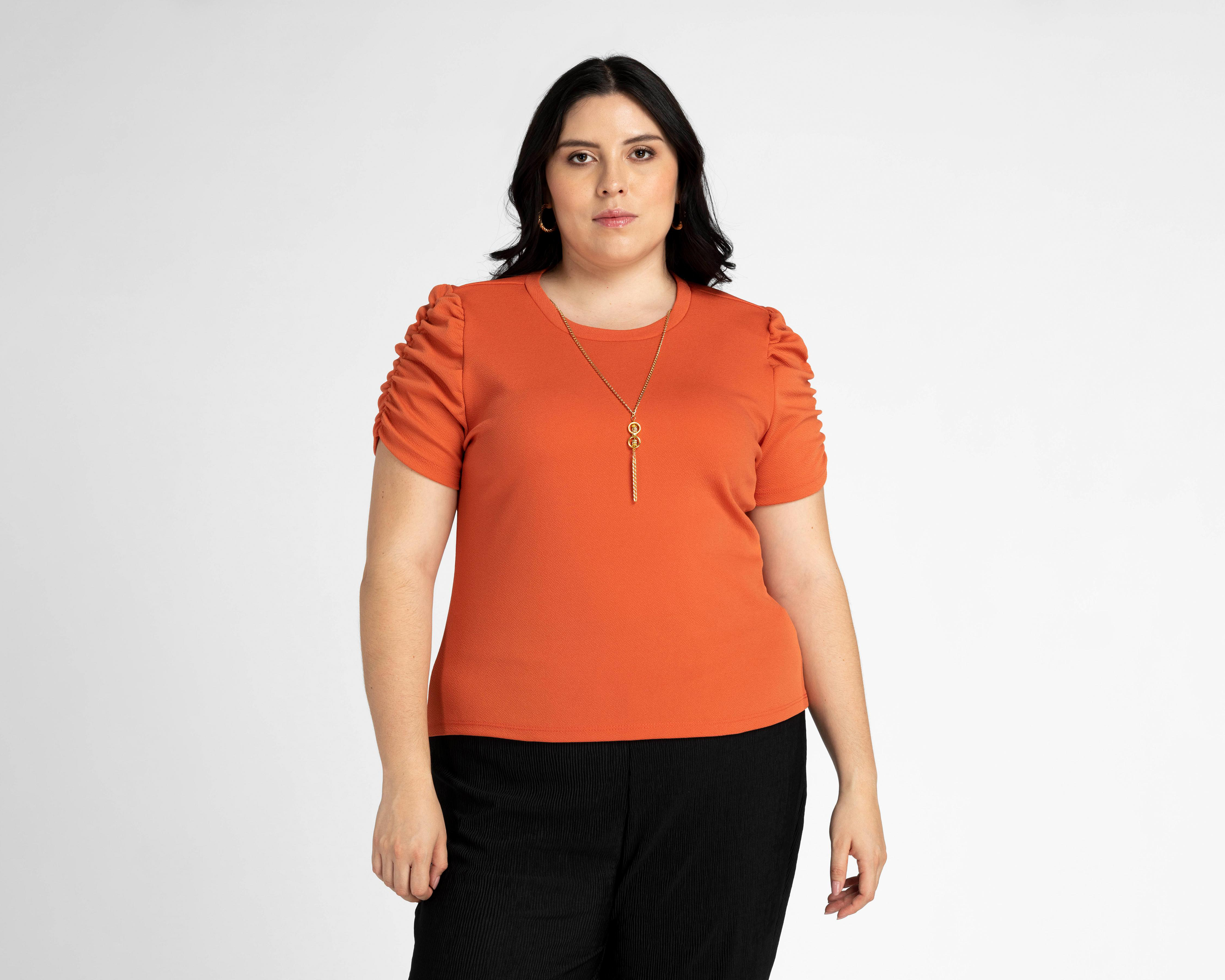 Foto 4 | Blusa Sahara Manga Corta con Collar