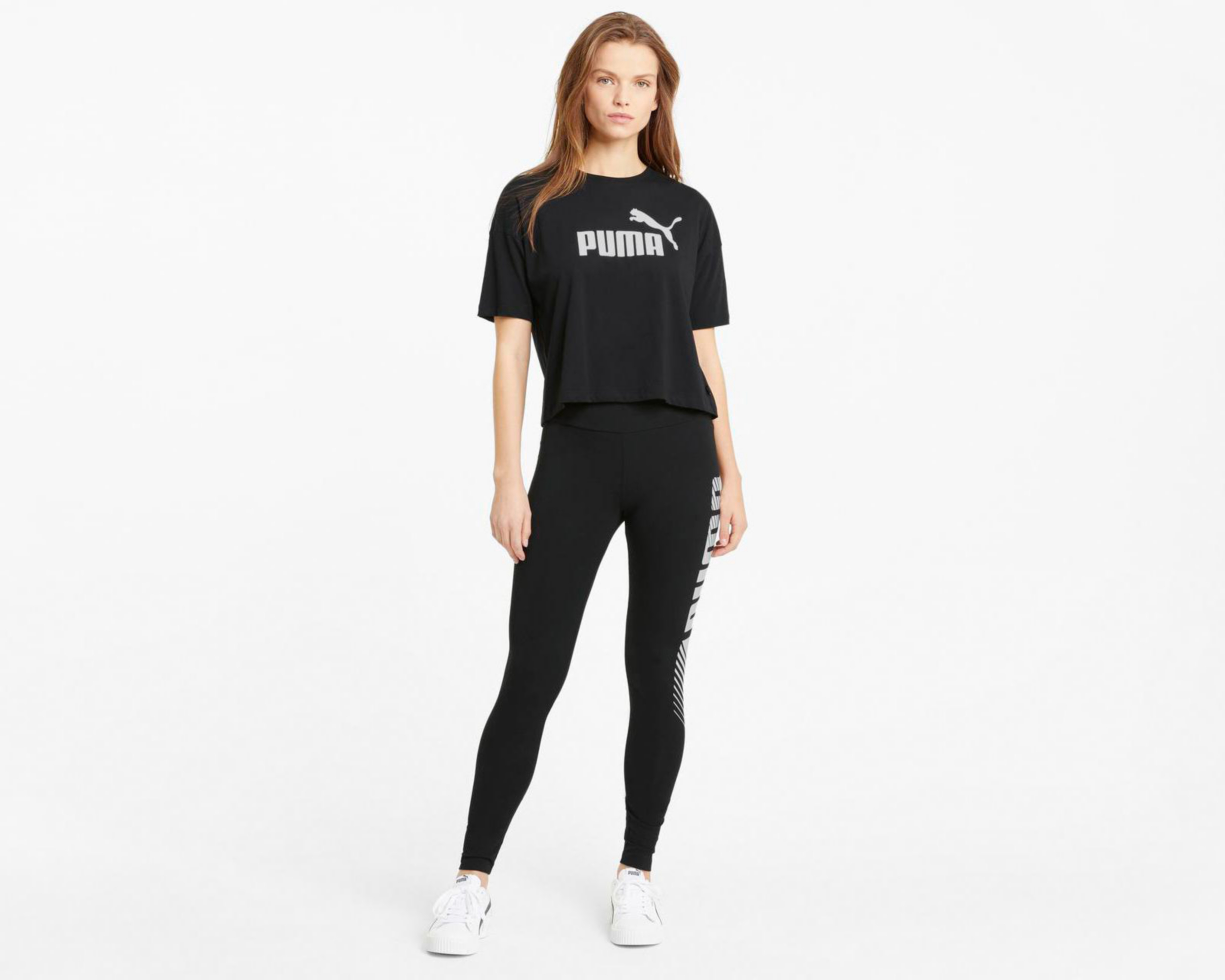 Foto 6 pulgar | Playera Puma Essentials Cropped para Mujer
