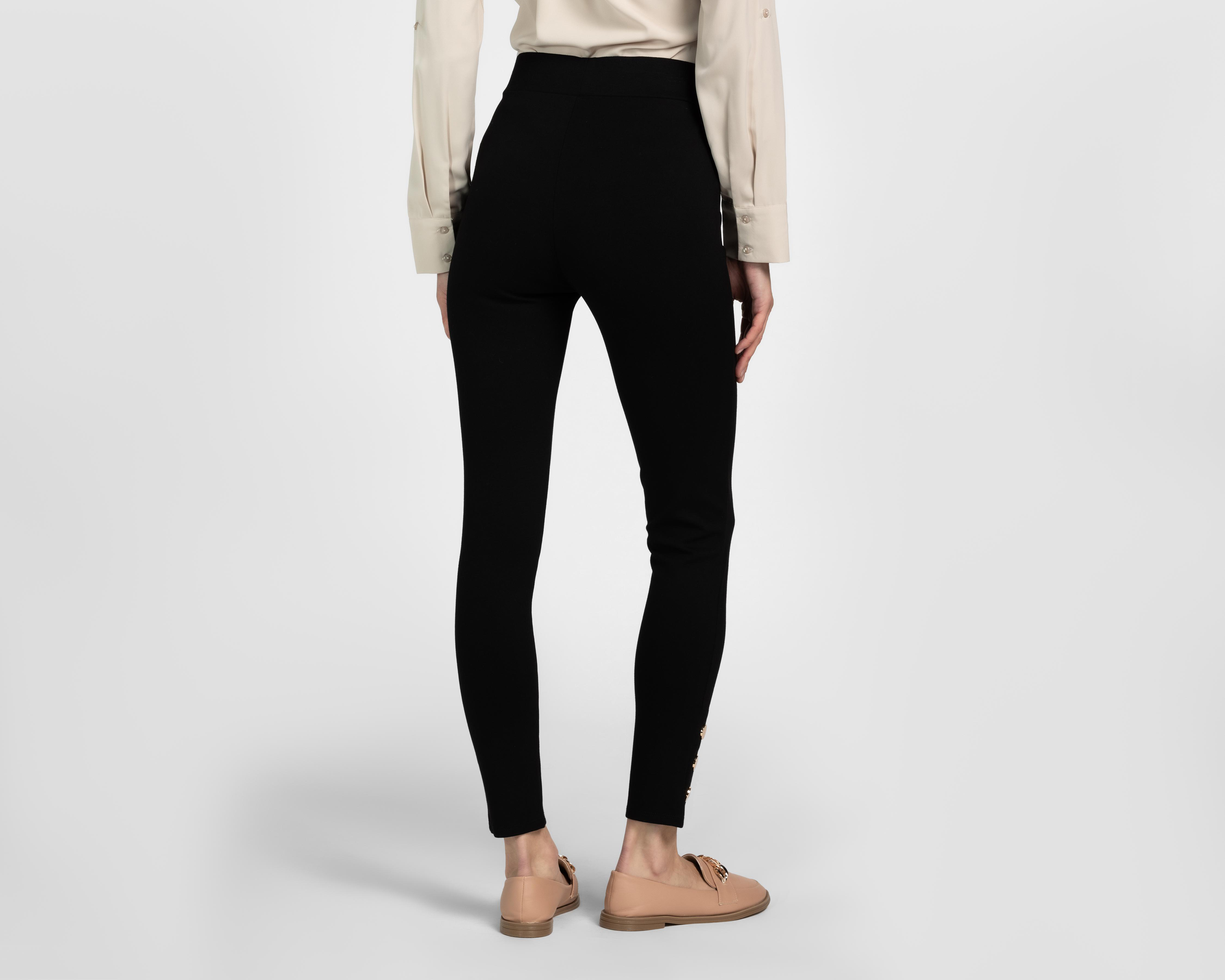 Foto 4 pulgar | Leggings Sahara Negro con Botones