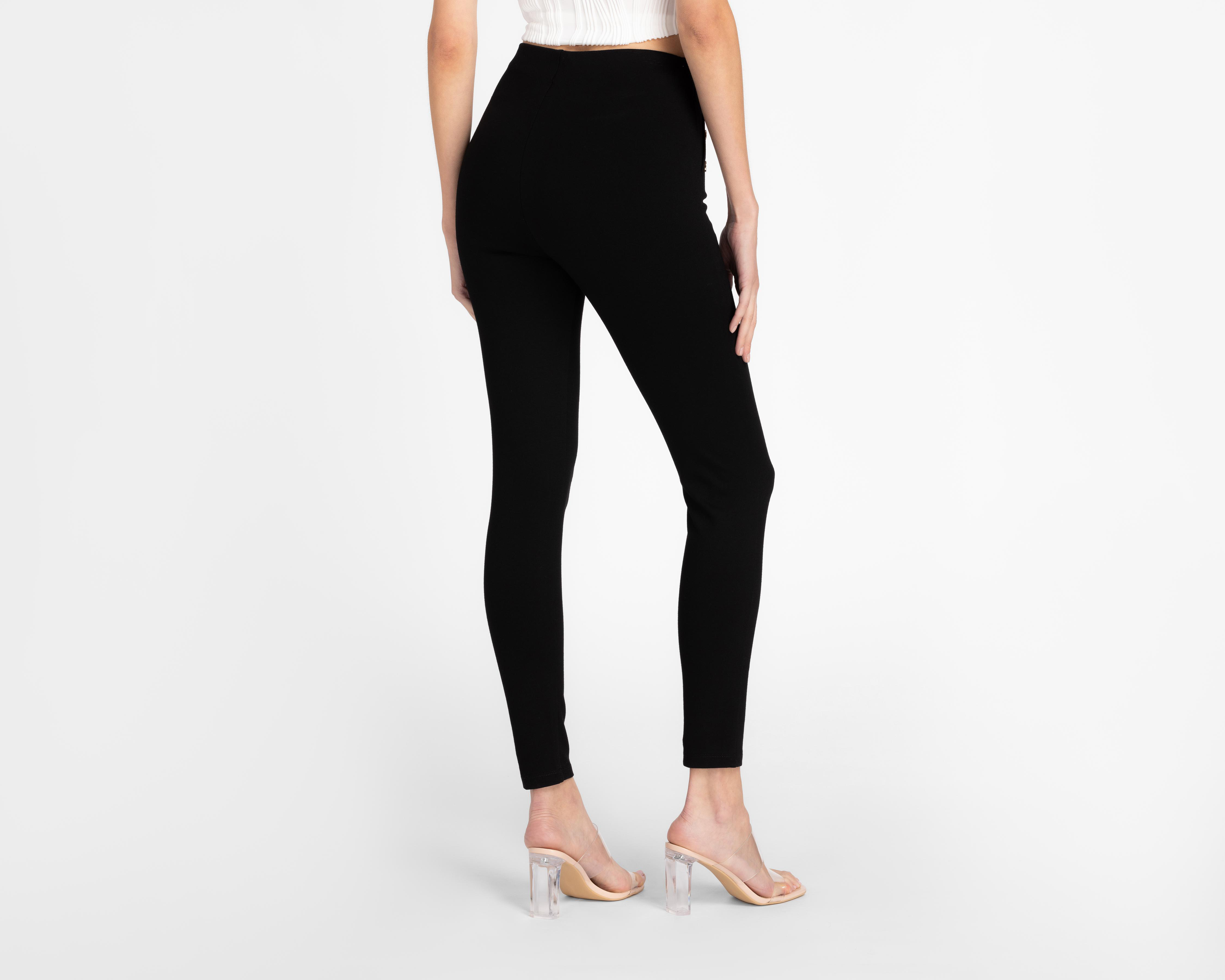 Foto 4 pulgar | Leggins Sahara con Botones