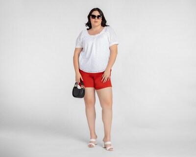 Foto 2 | Blusa Lady Sun Manga Corta Blanca