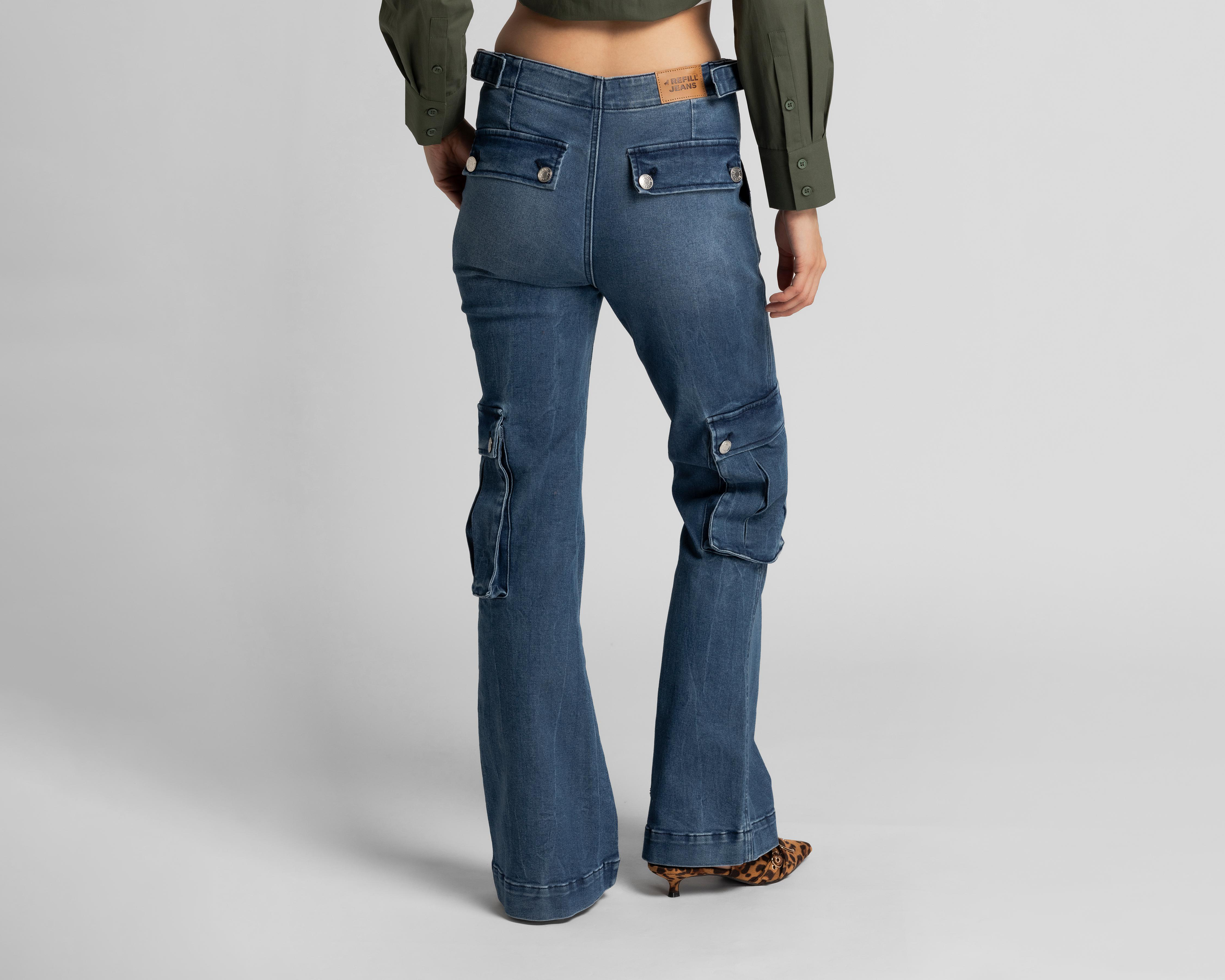 Foto 4 pulgar | Jeans Flare Refill para Mujer