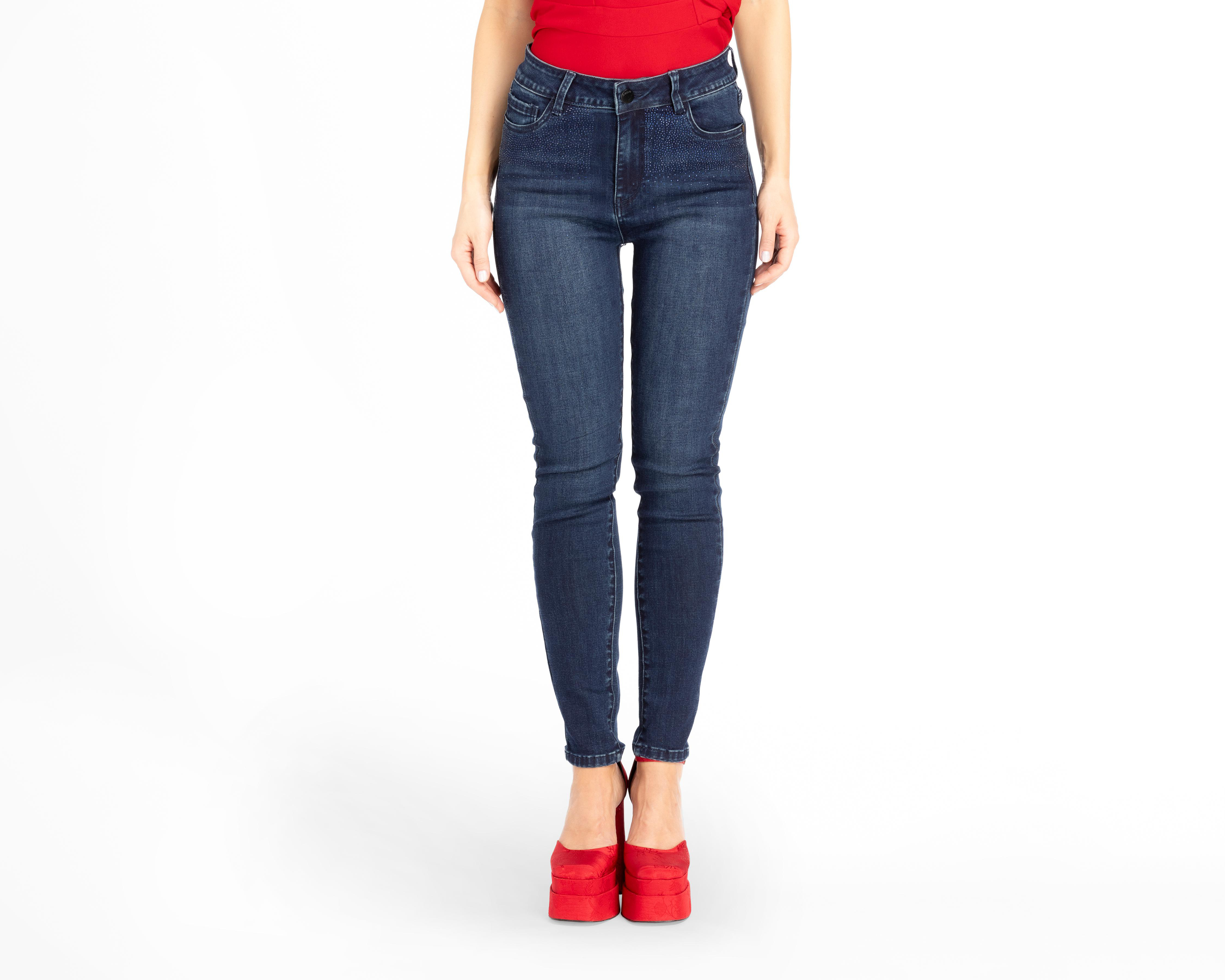 Jeans Bebe Skinny Deslavados