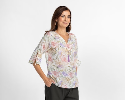 Foto 1 | Blusa Paloma Manga 3/4 con Collar