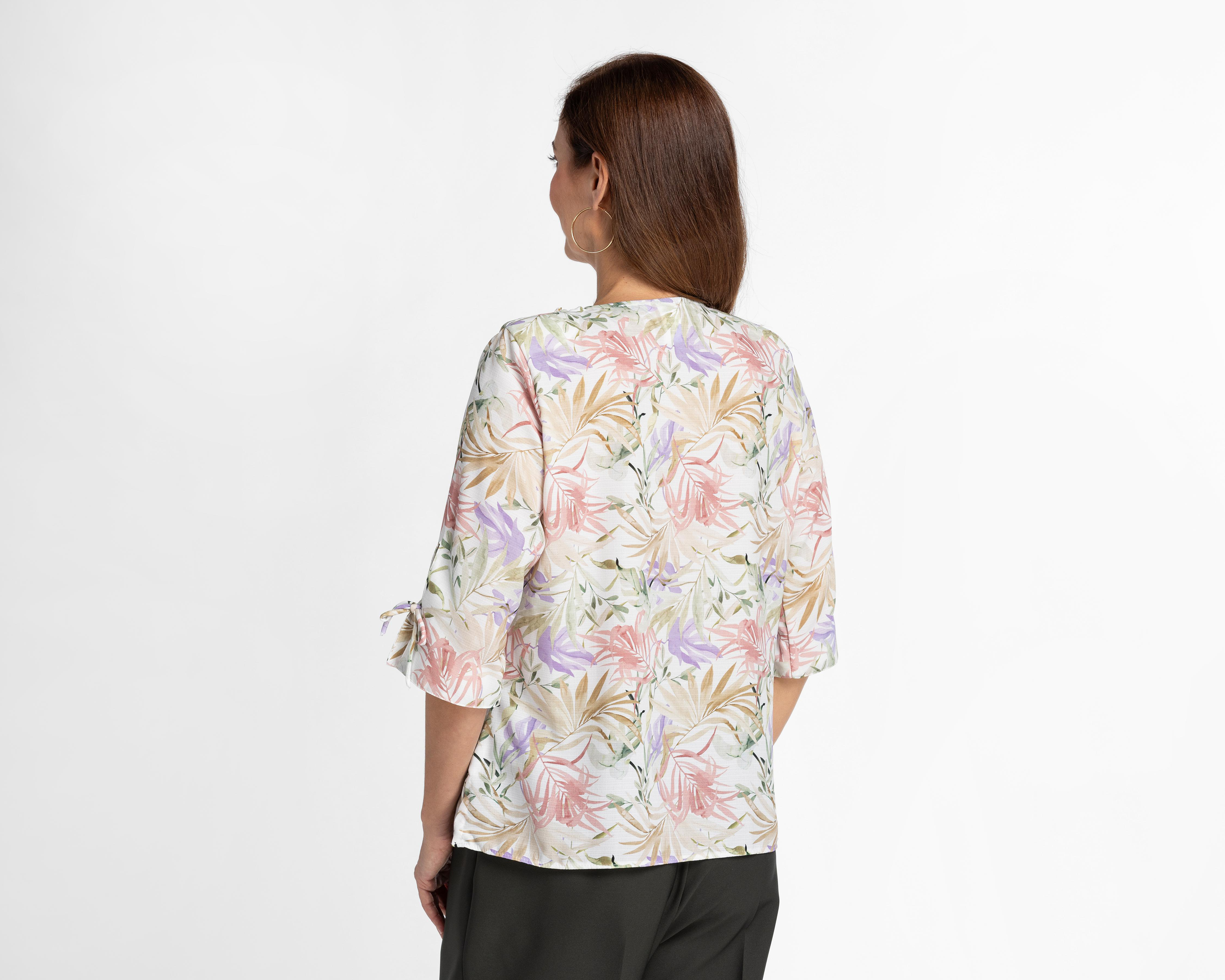 Foto 4 pulgar | Blusa Paloma Manga 3/4 con Collar