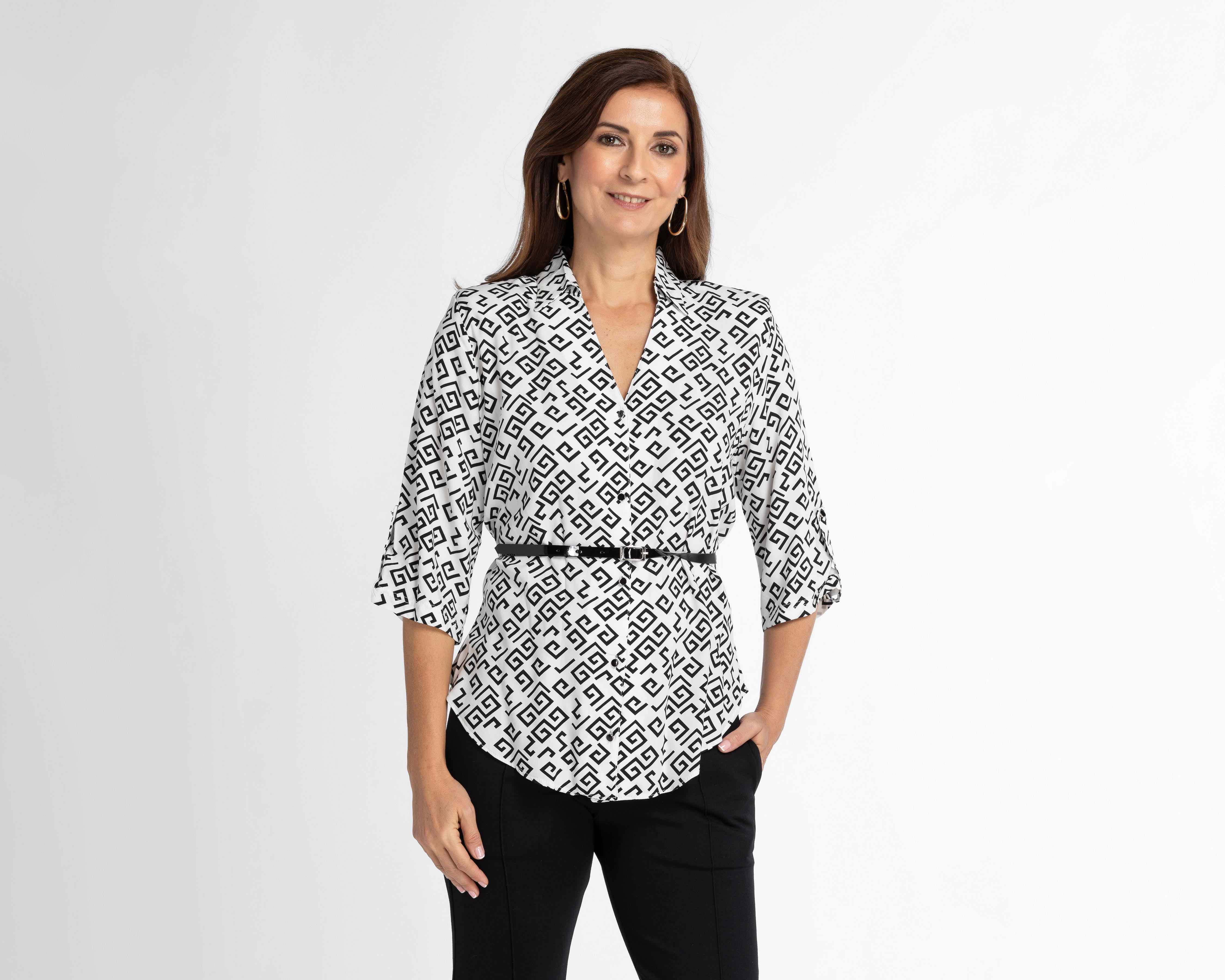 Foto 1 | Blusa Paloma Manga 3/4 con Estampado