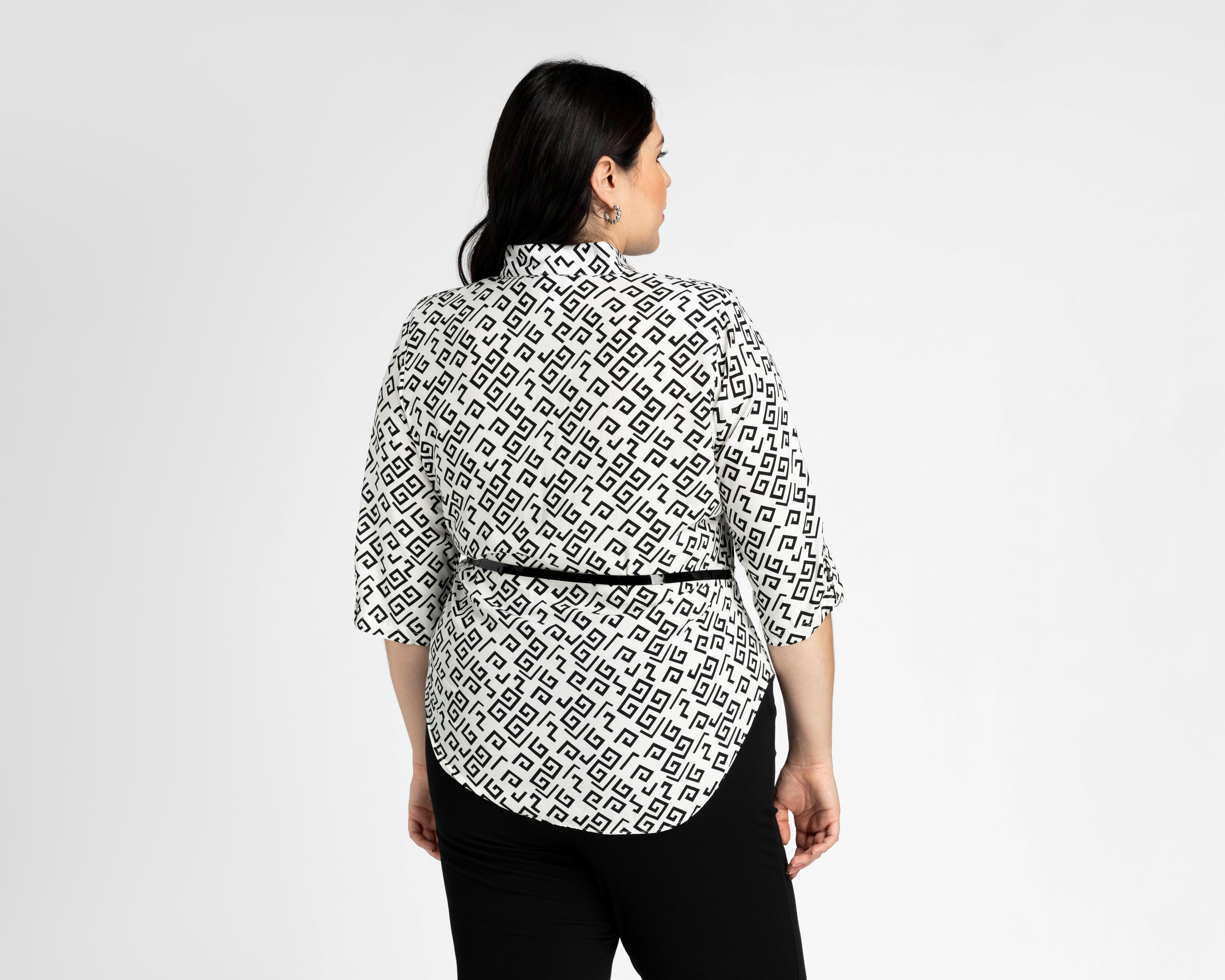 Foto 6 | Blusa Paloma Manga 3/4 con Estampado