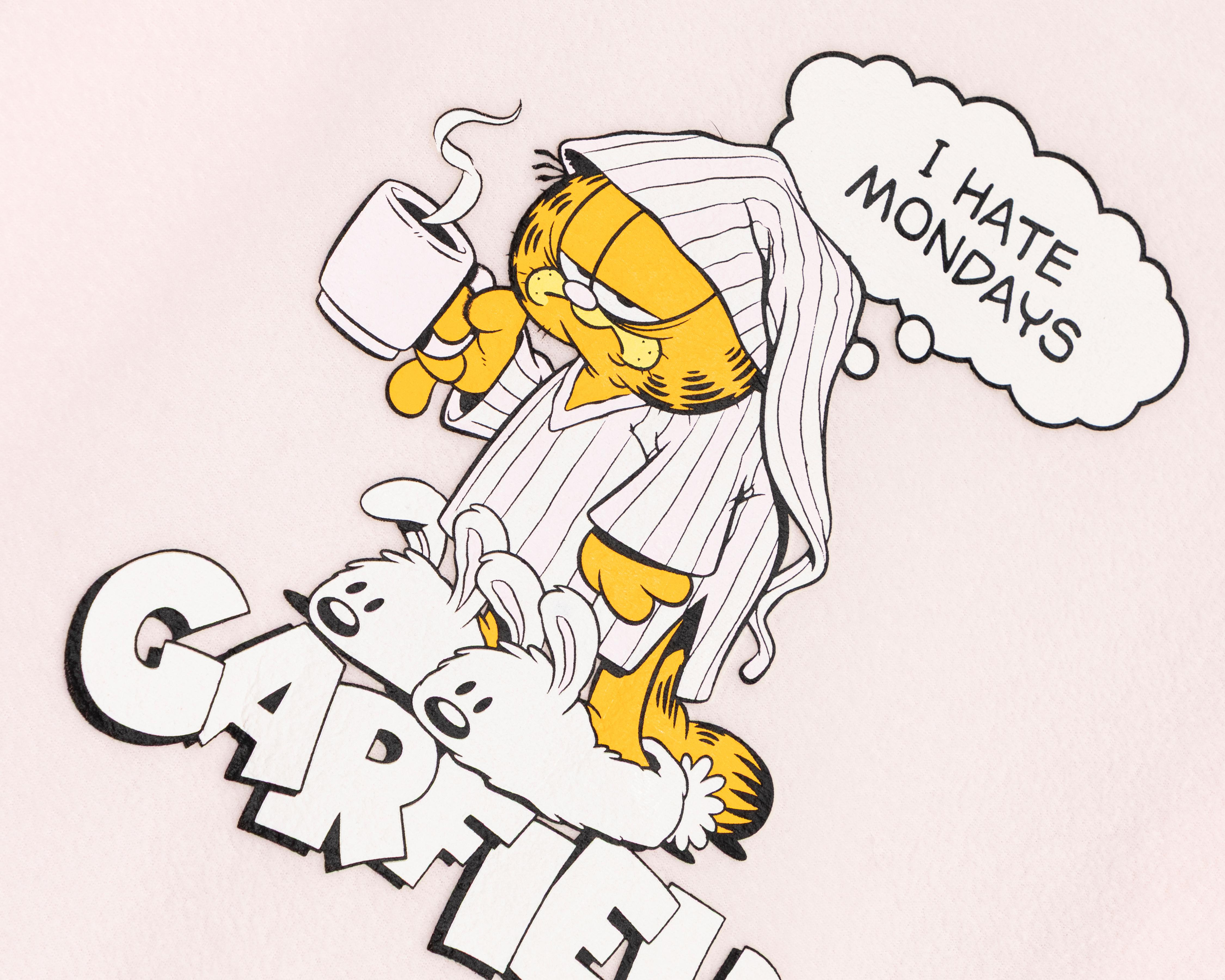 Foto 4 pulgar | Pijama Garfield para Mujer 2 Piezas