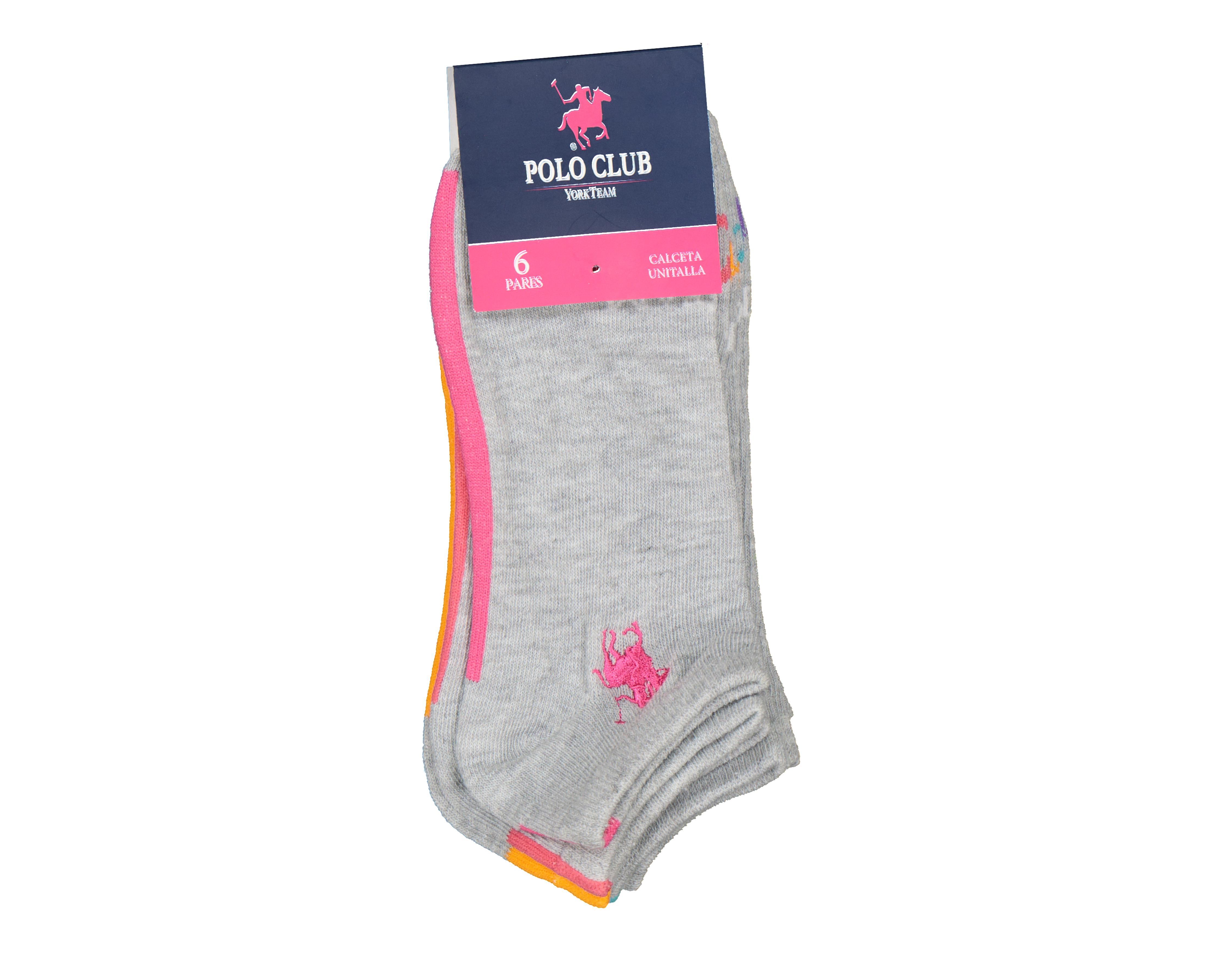 Foto 4 pulgar | Calcetas Tines York Team Polo Club para Mujer 6 Pares