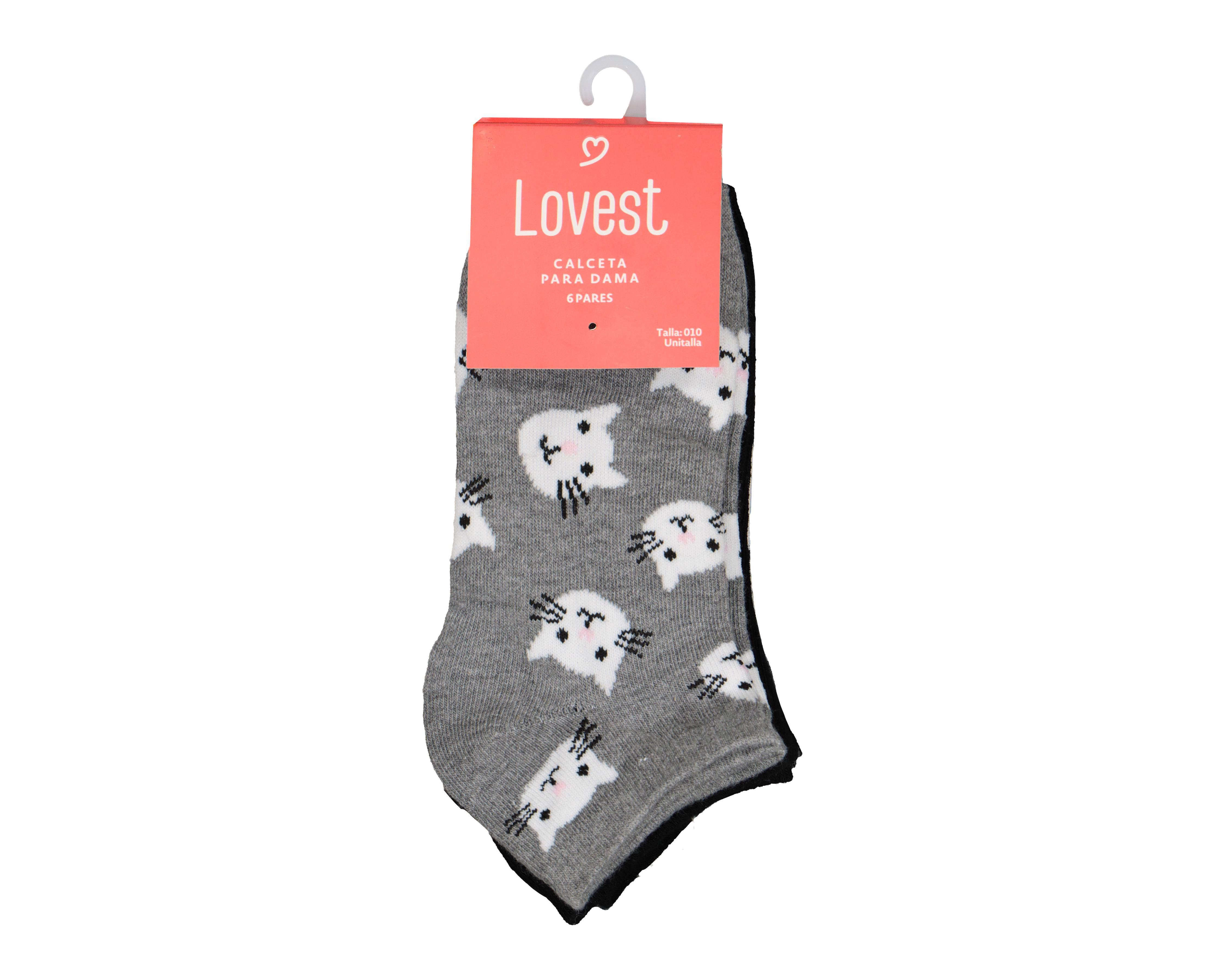 Foto 3 | Calcetas Tines Lovest para Mujer 6 Pares