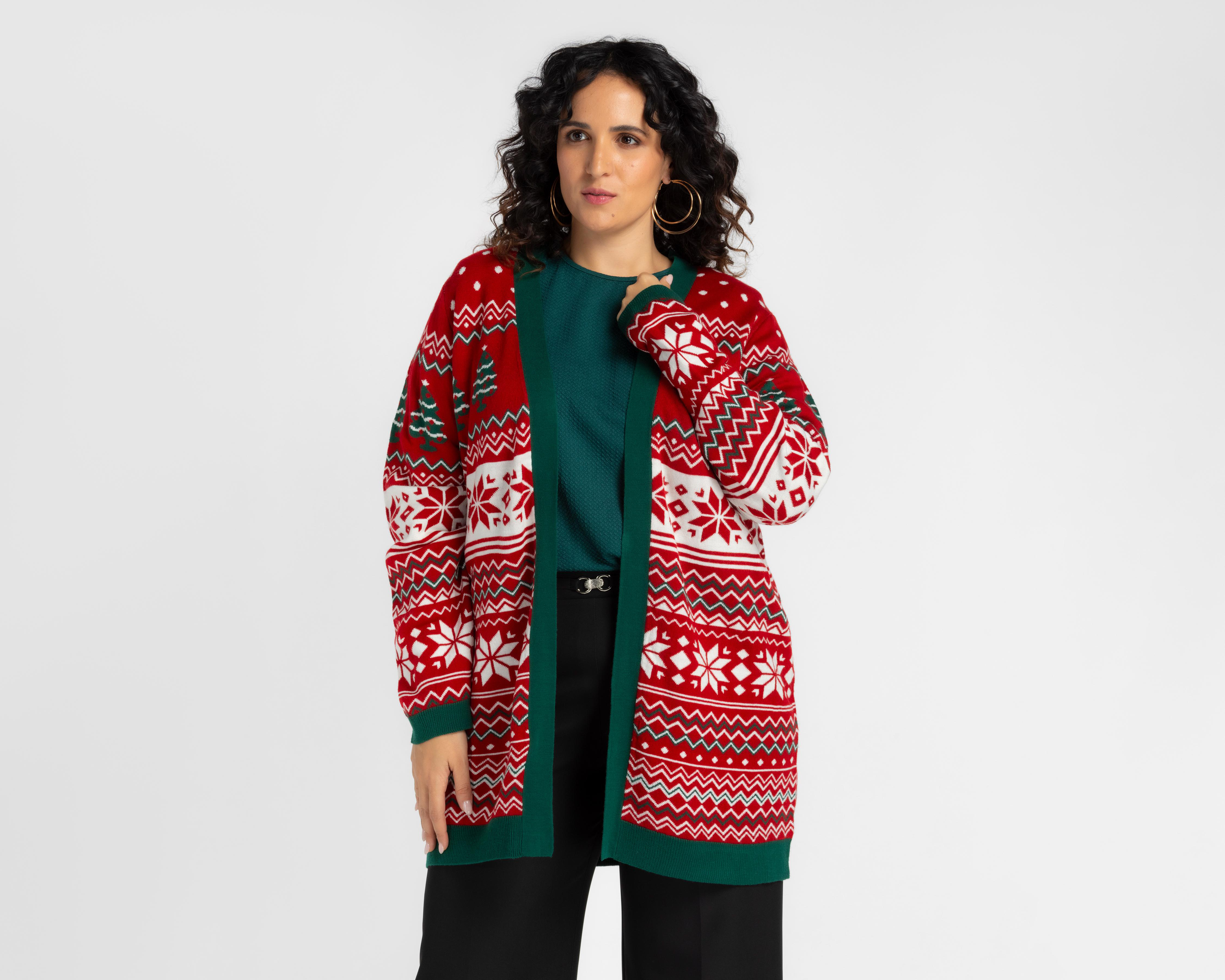 Foto 2 pulgar | Cárdigan Navideño Lady Sun para Mujer
