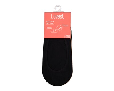 Foto 3 | Calcetas Invisibles Lovest para Mujer 3 Pares