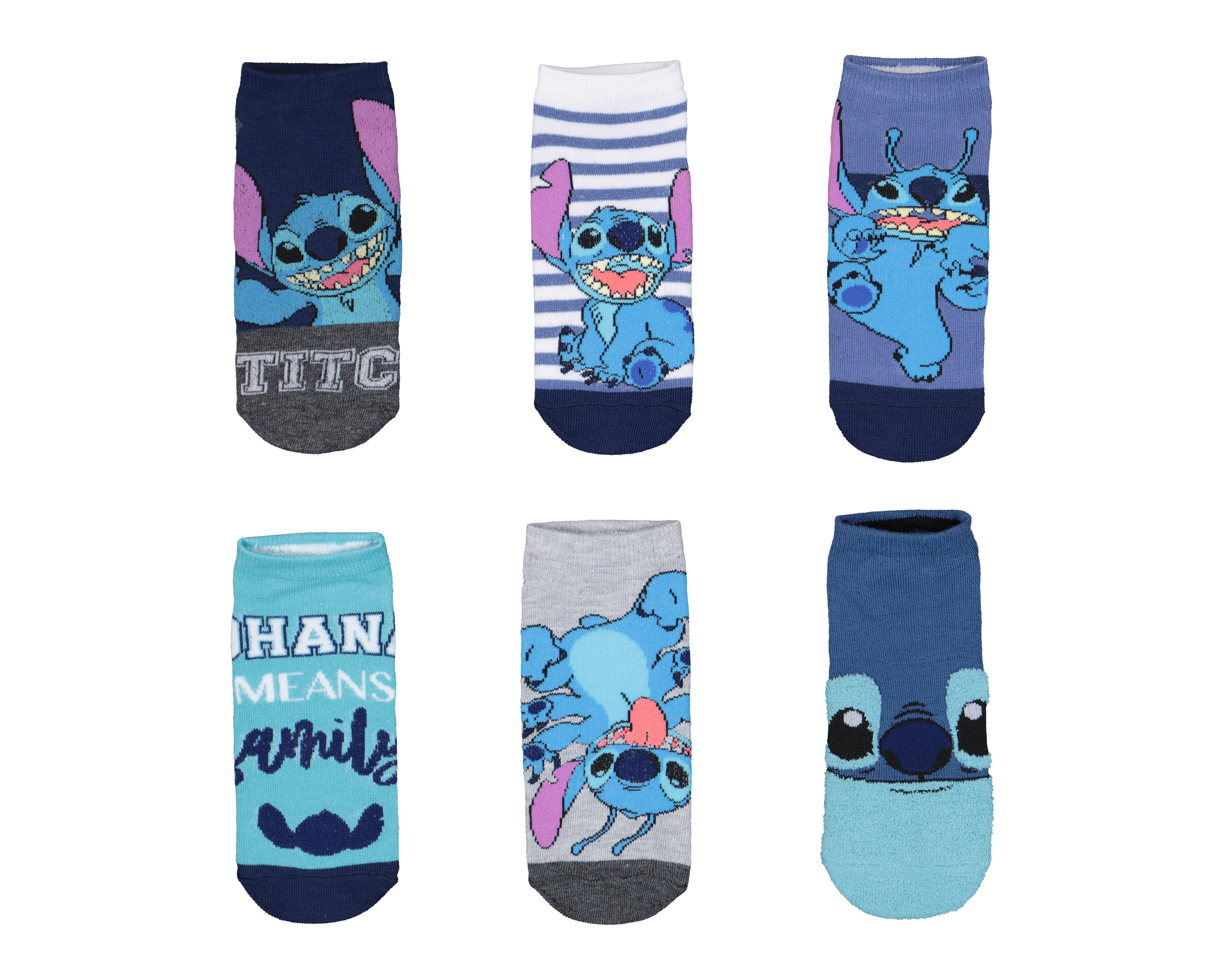 Foto 2 pulgar | Calcetas Tines Disney para Mujer 6 Pares