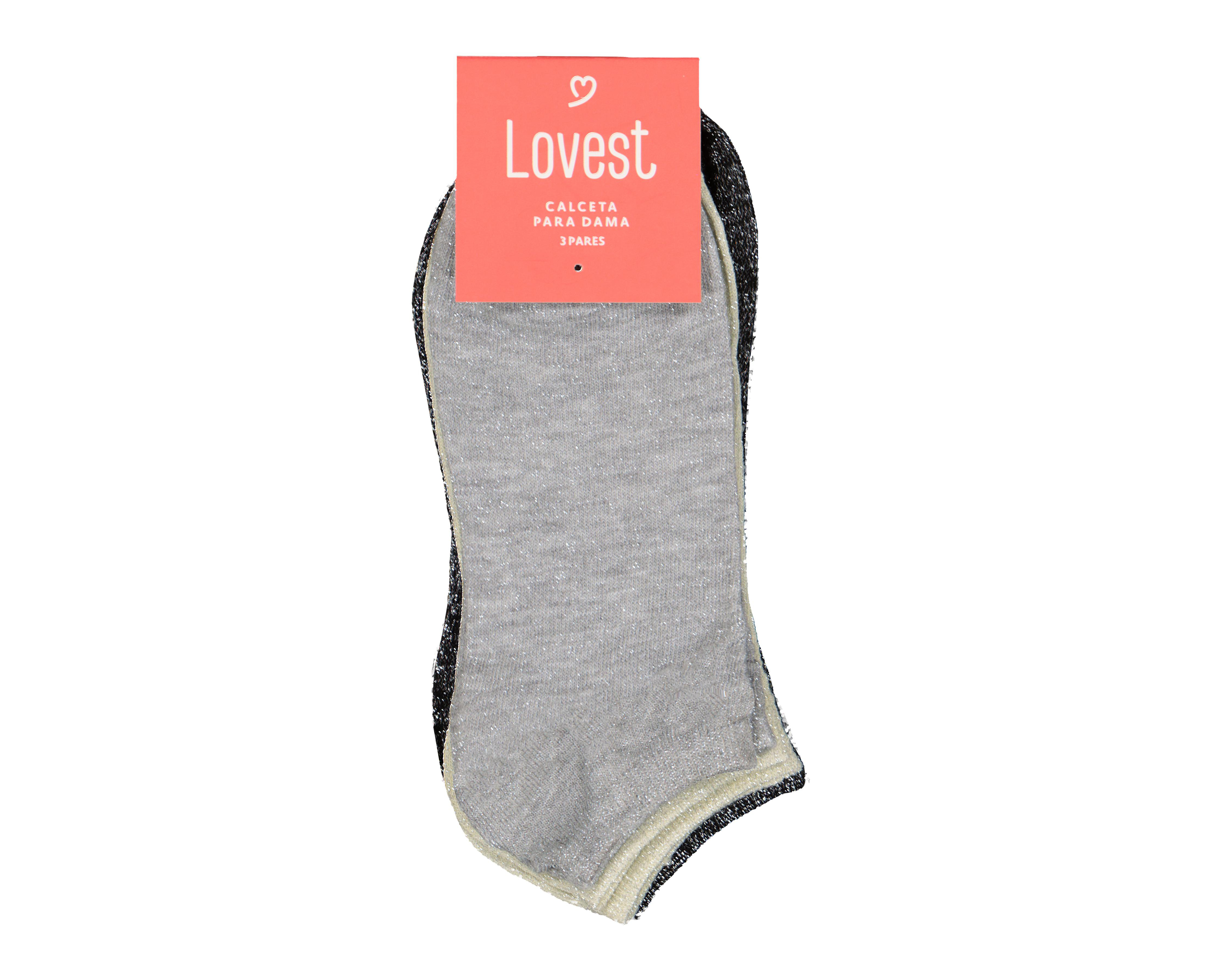 Foto 4 pulgar | Calcetas Tines Lovest para Mujer 3 Pares