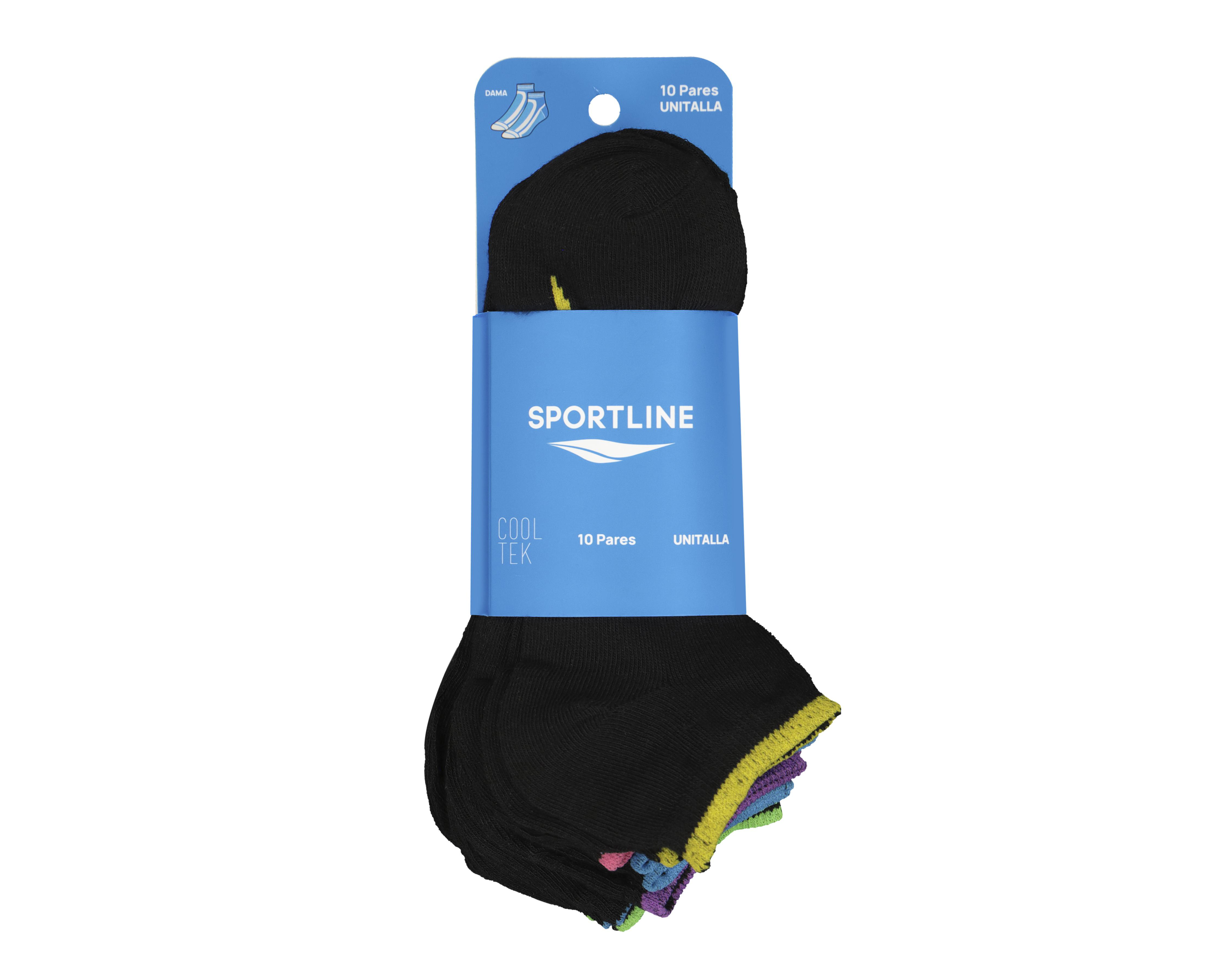 Foto 3 | Calcetas Deportivas Tines Sportline Cool-Tek para Mujer 10 Pares