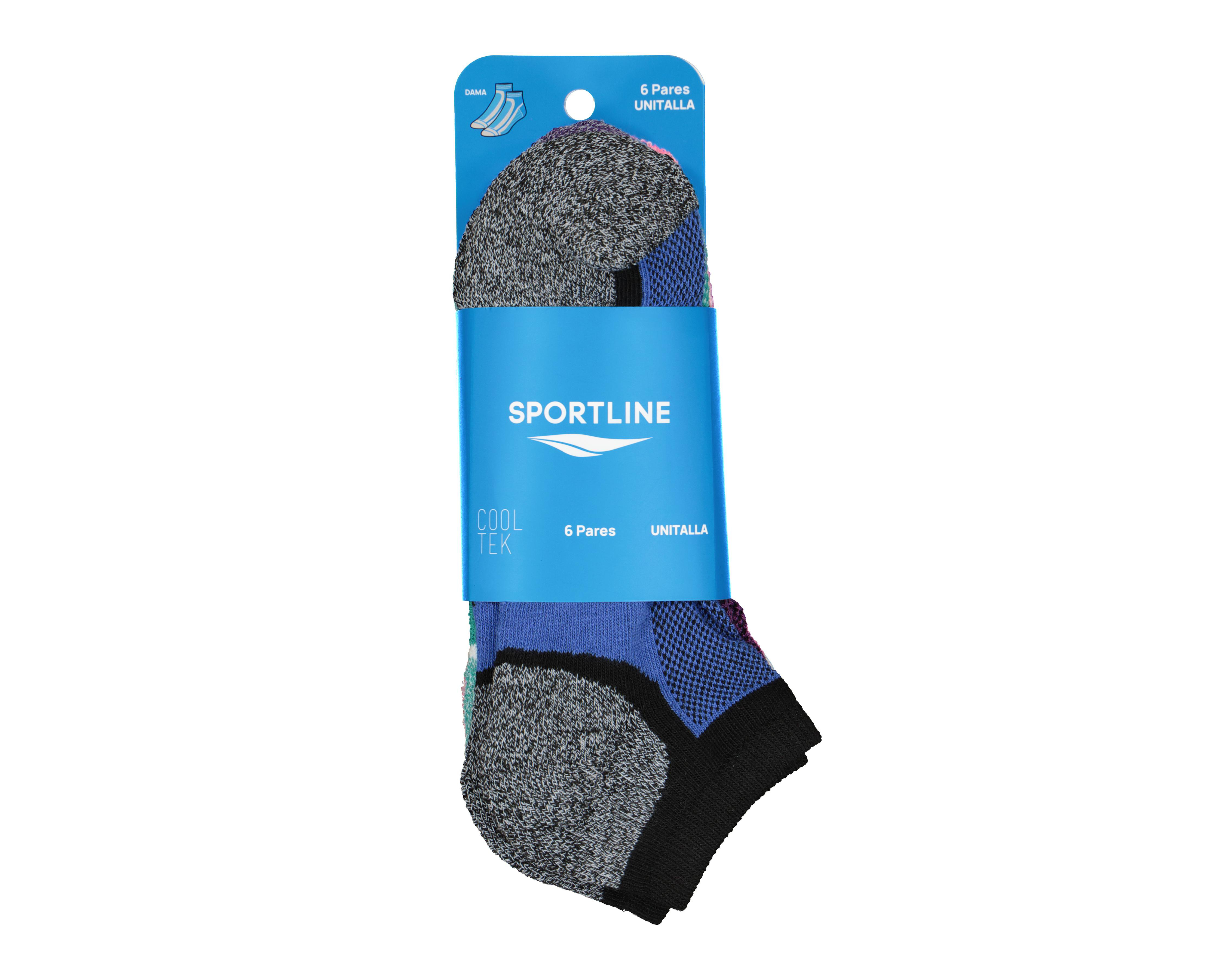 Foto 3 | Calcetas Deportivas Tines Sportline Cool-Tek para Mujer 6 Pares
