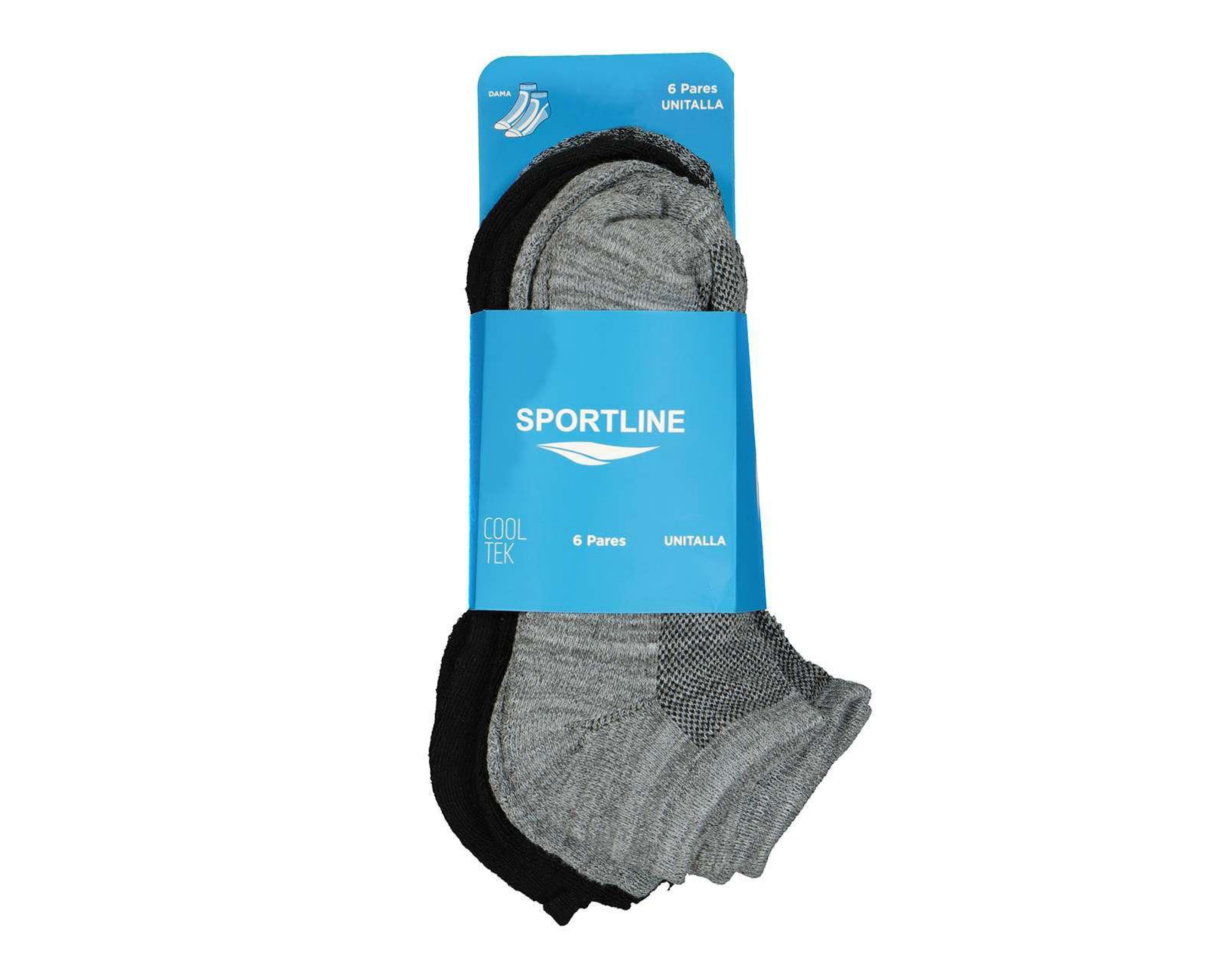 Foto 4 pulgar | Calcetas Deportivas Tines Sportline para Mujer 6 Pares