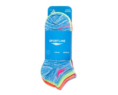 Foto 3 | Calcetas Deportivas Tines Sportline para Mujer 6 Pares