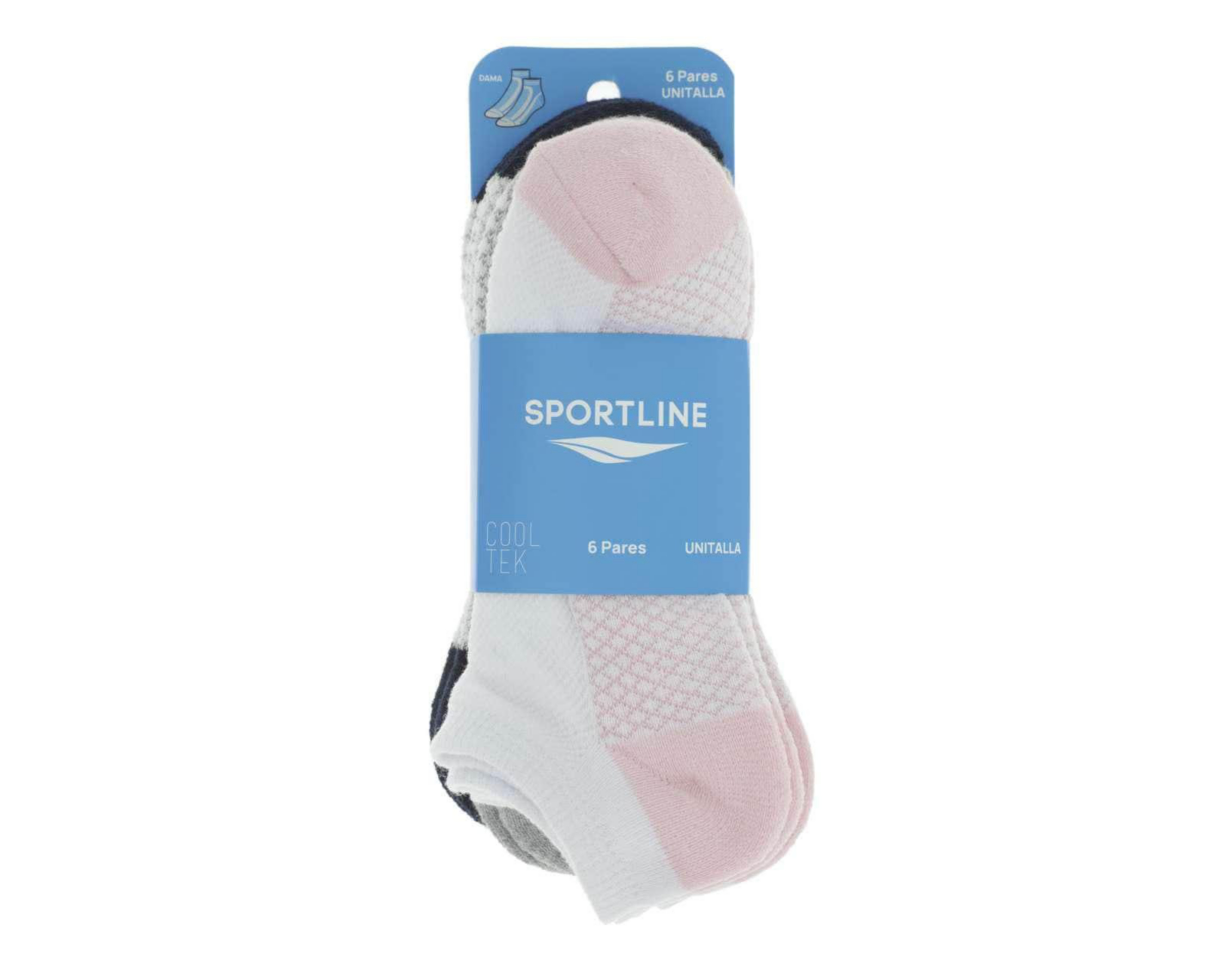 Foto 3 | Calcetas Deportivas Tines Sportline Cool-Tek para Mujer 6 Pares