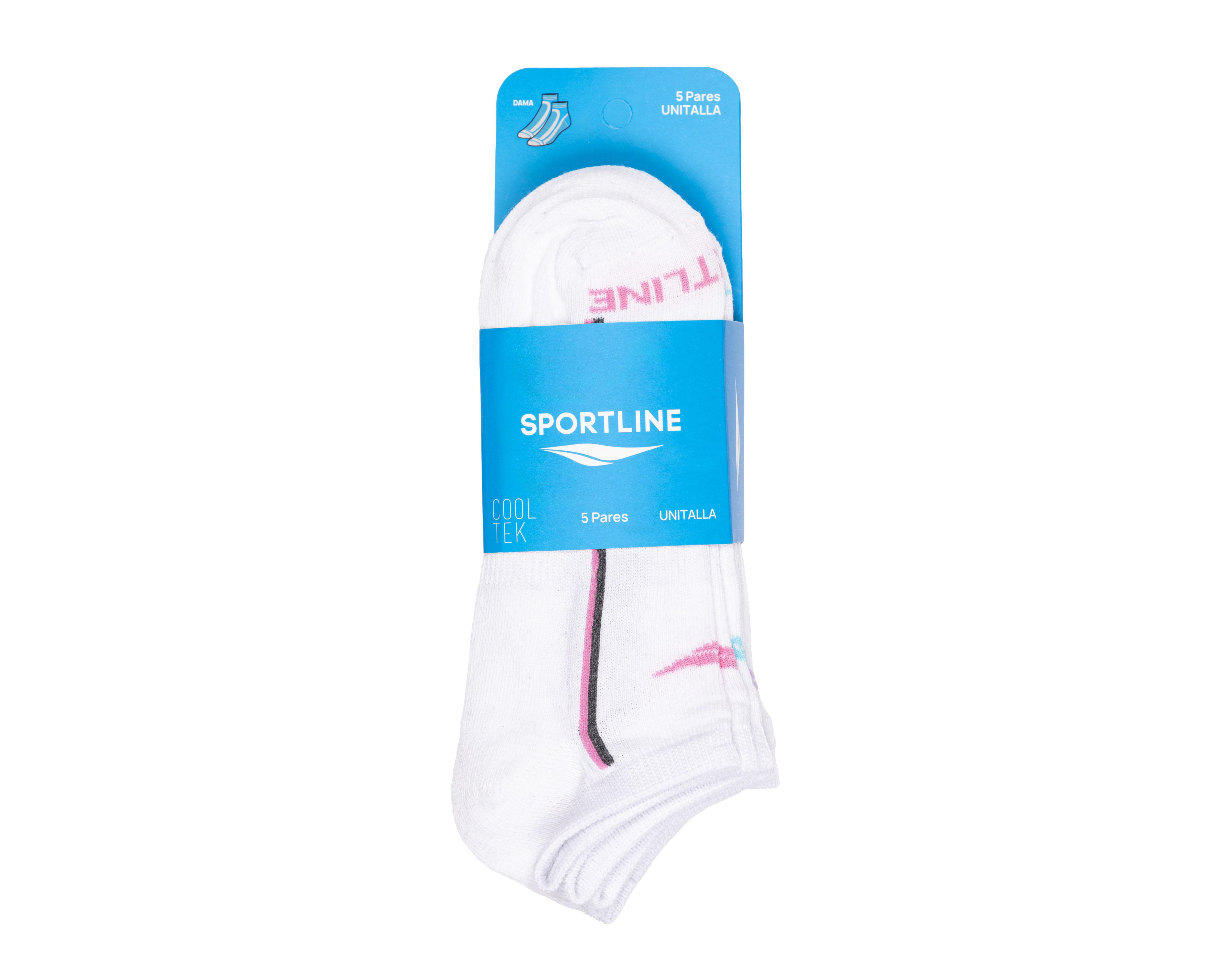 Foto 4 pulgar | Calcetas Deportivas Sportline para Mujer 5 Pares