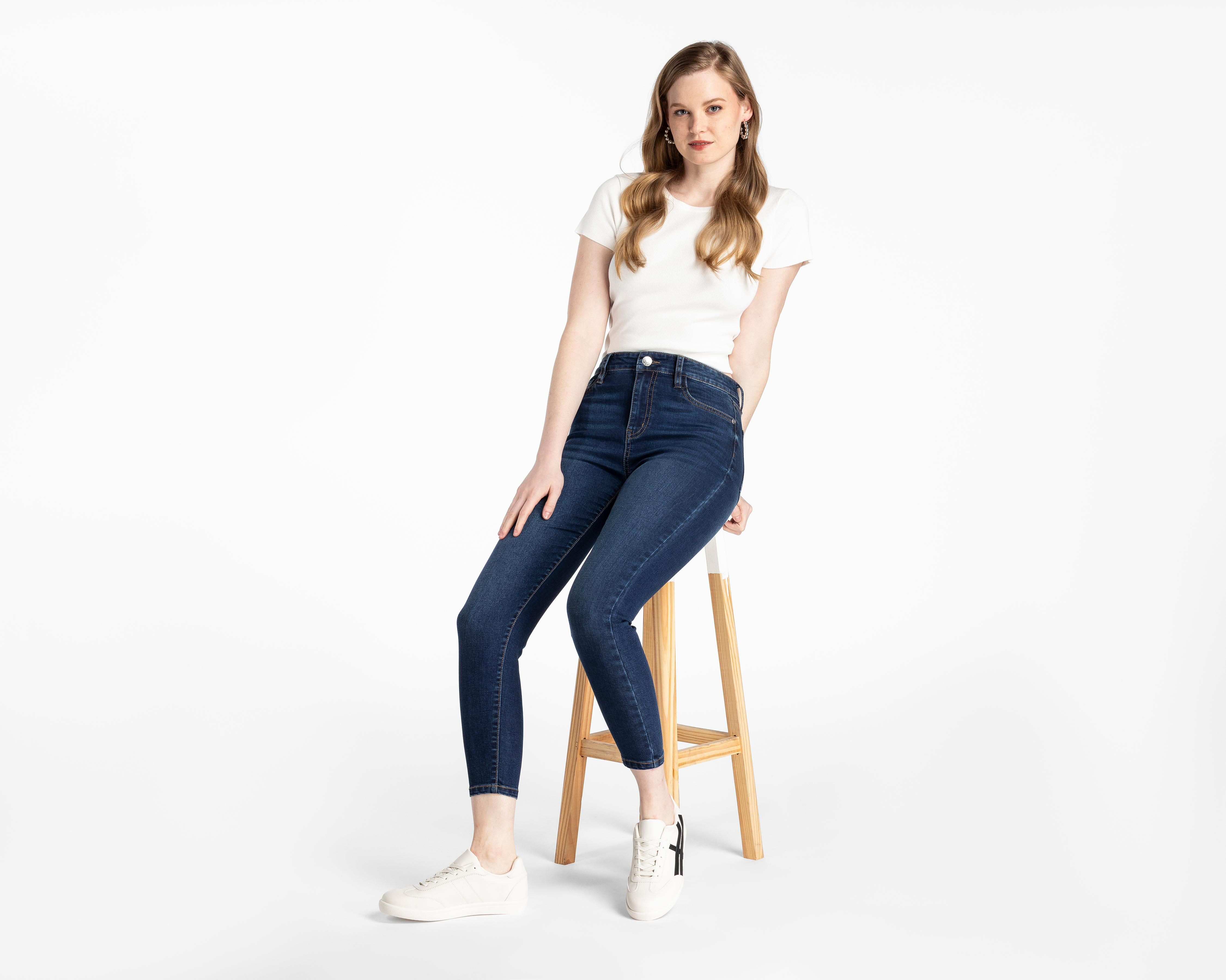 Foto 3 pulgar | Jeans Skinny Refill para Mujer