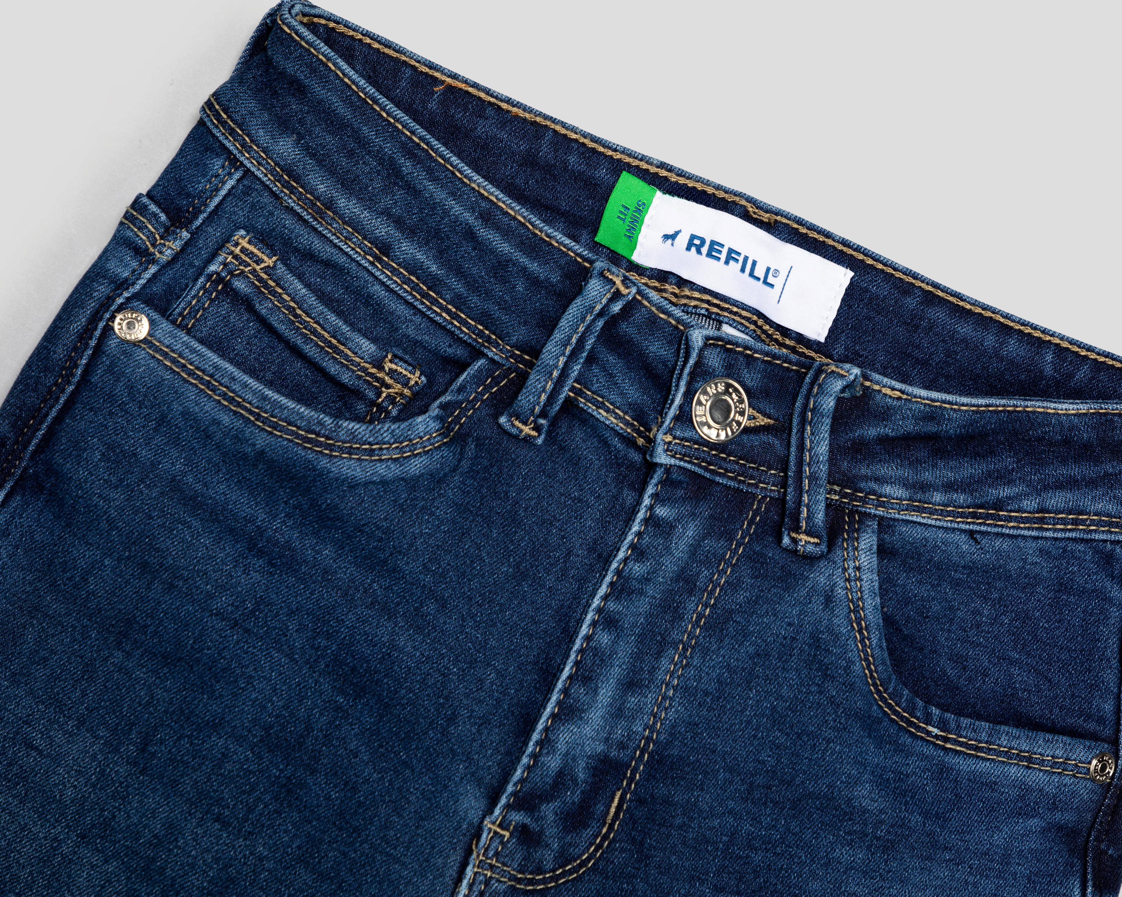 Foto 4 pulgar | Jeans Skinny Refill para Mujer