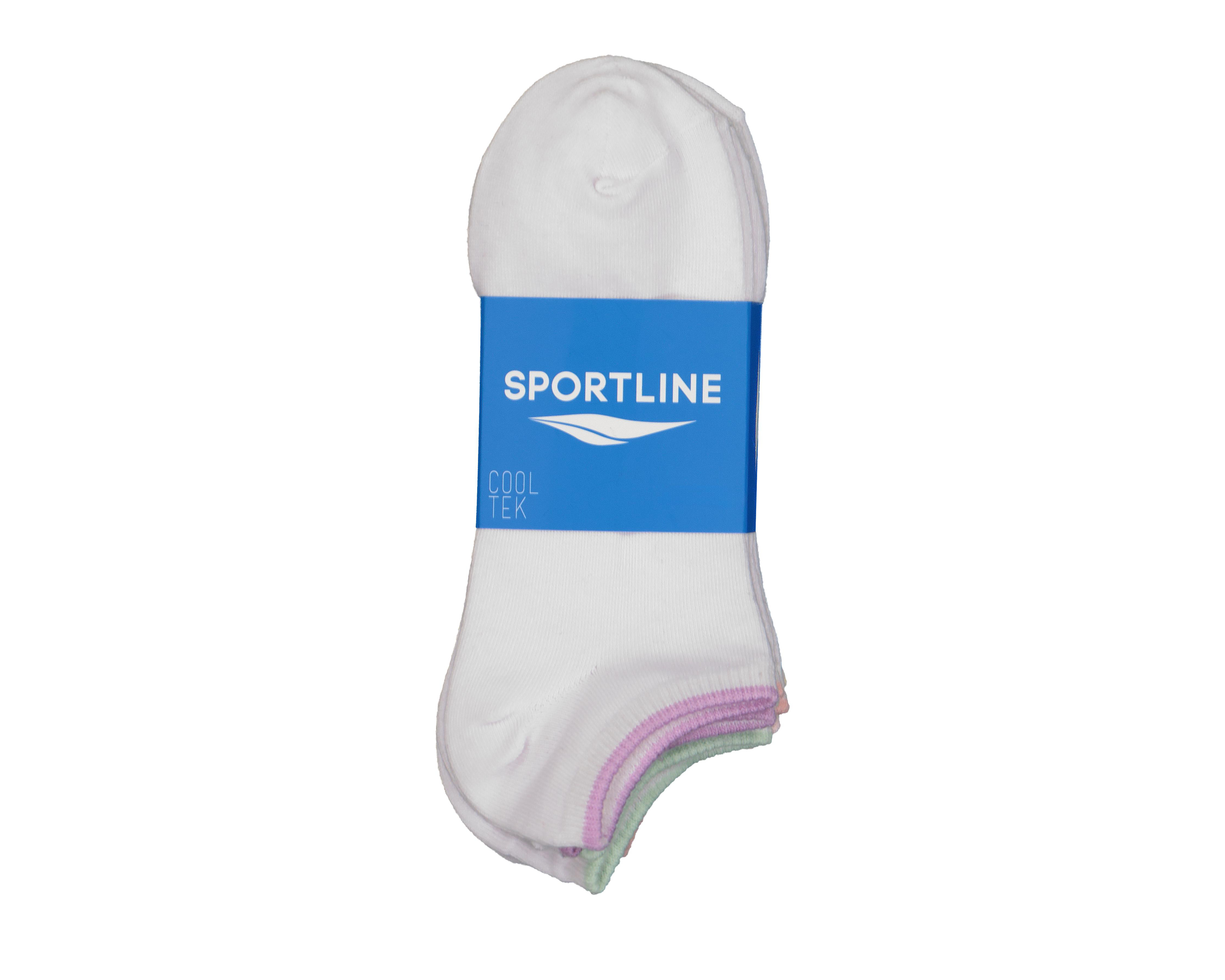 Foto 4 pulgar | Calcetas Deportivas Tines Sportline Cool-Tek para Mujer 6 Pares