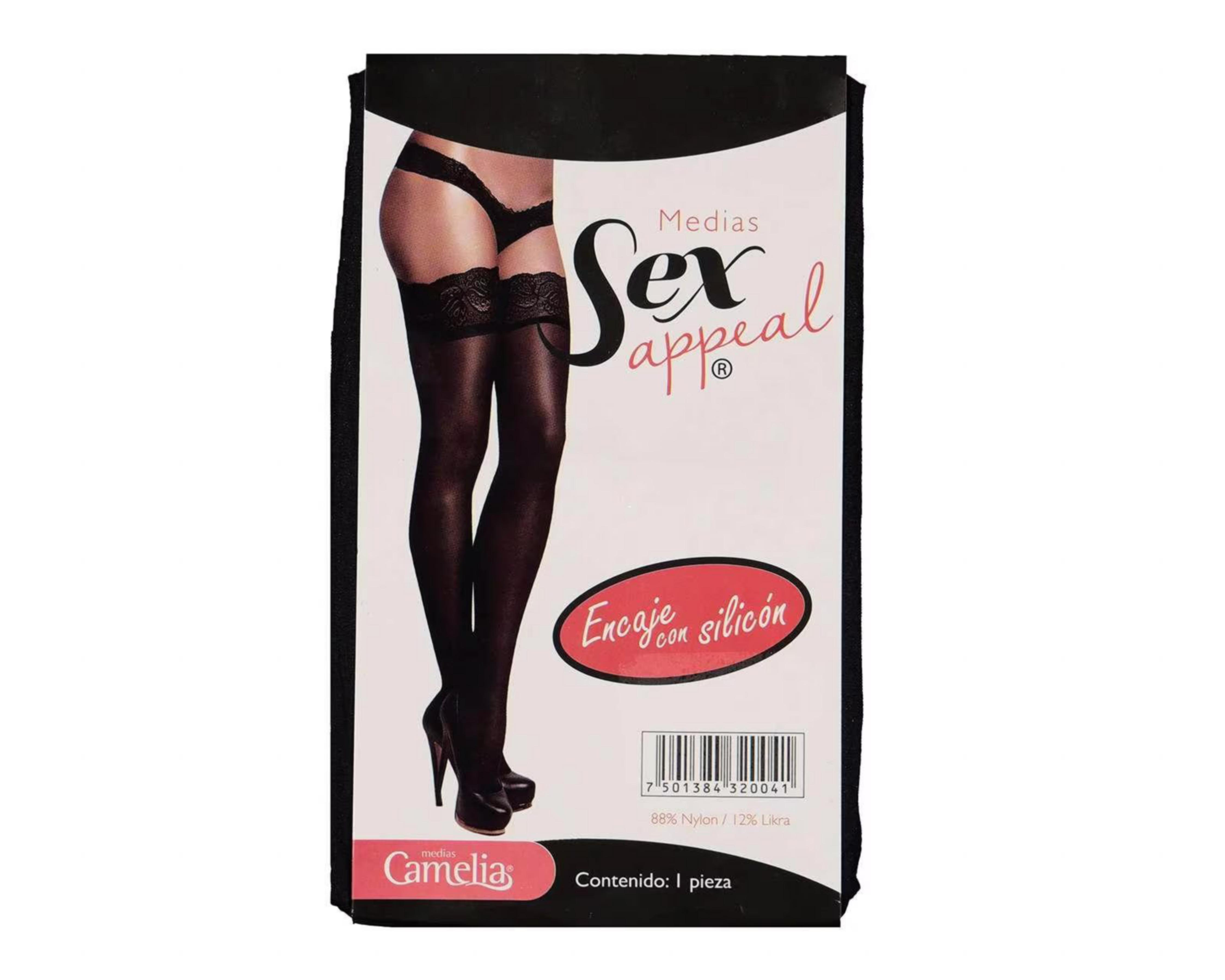 Foto 1 | Medias Sex Appeal Negras Lisas
