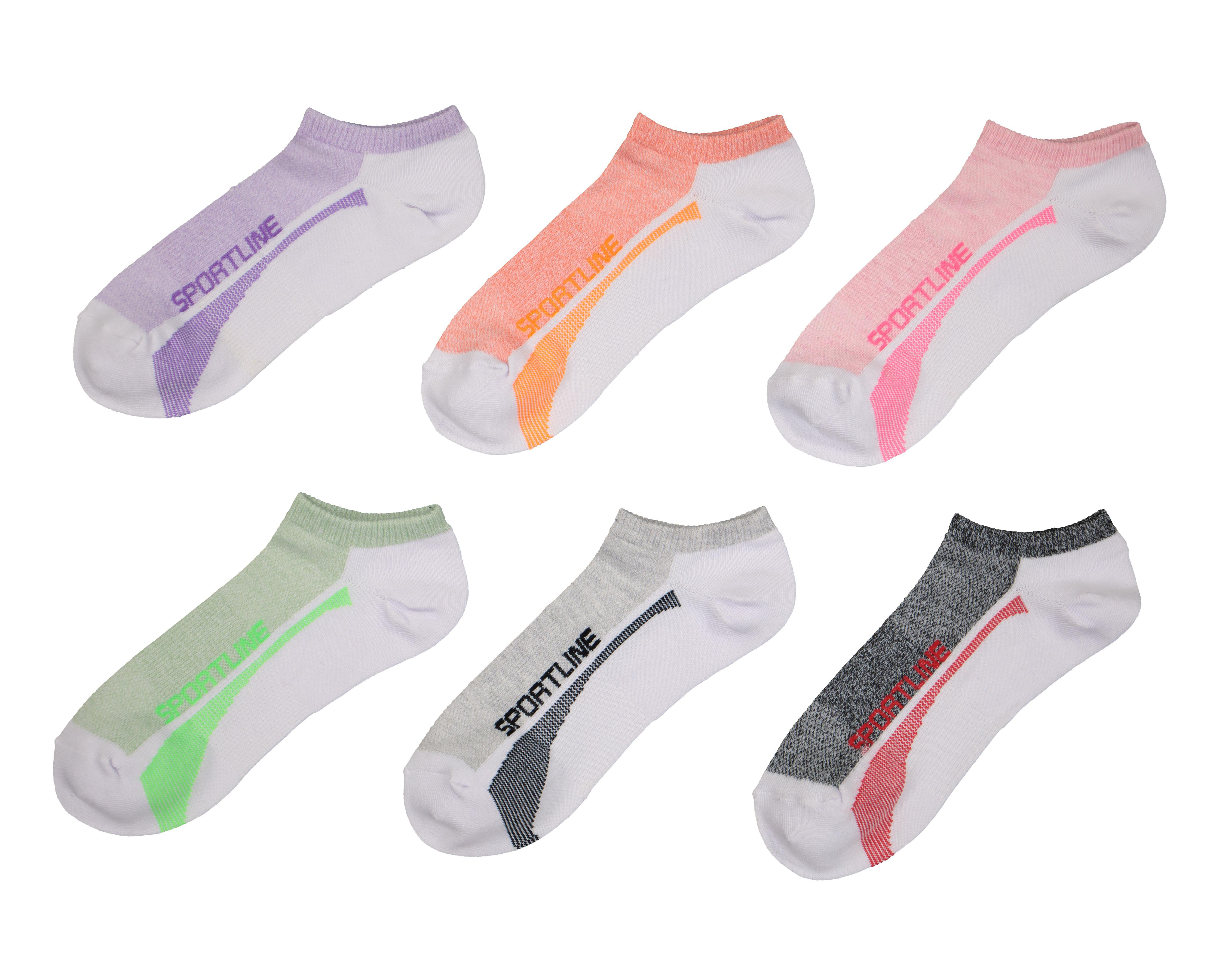 Foto 2 pulgar | Calcetas Deportivas Tines Sportline Cool-Tek para Mujer 6 Pares
