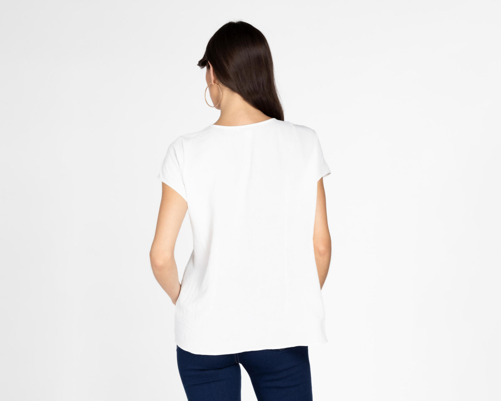 Foto 5 pulgar | Blusa Lady Sun Manga Corta Cuello Redondo