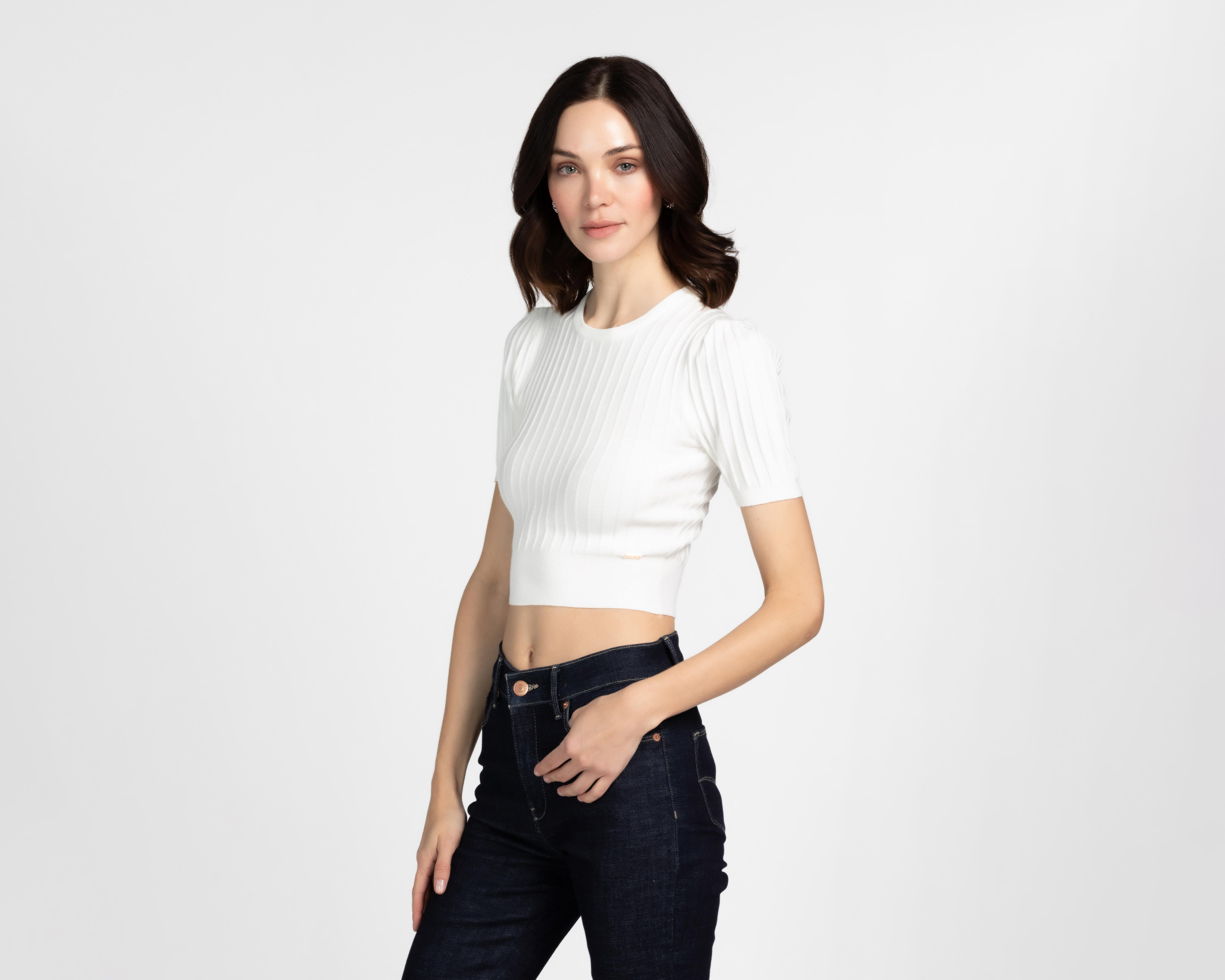 Blusa Jennifer Lopez Manga Corta para Mujer