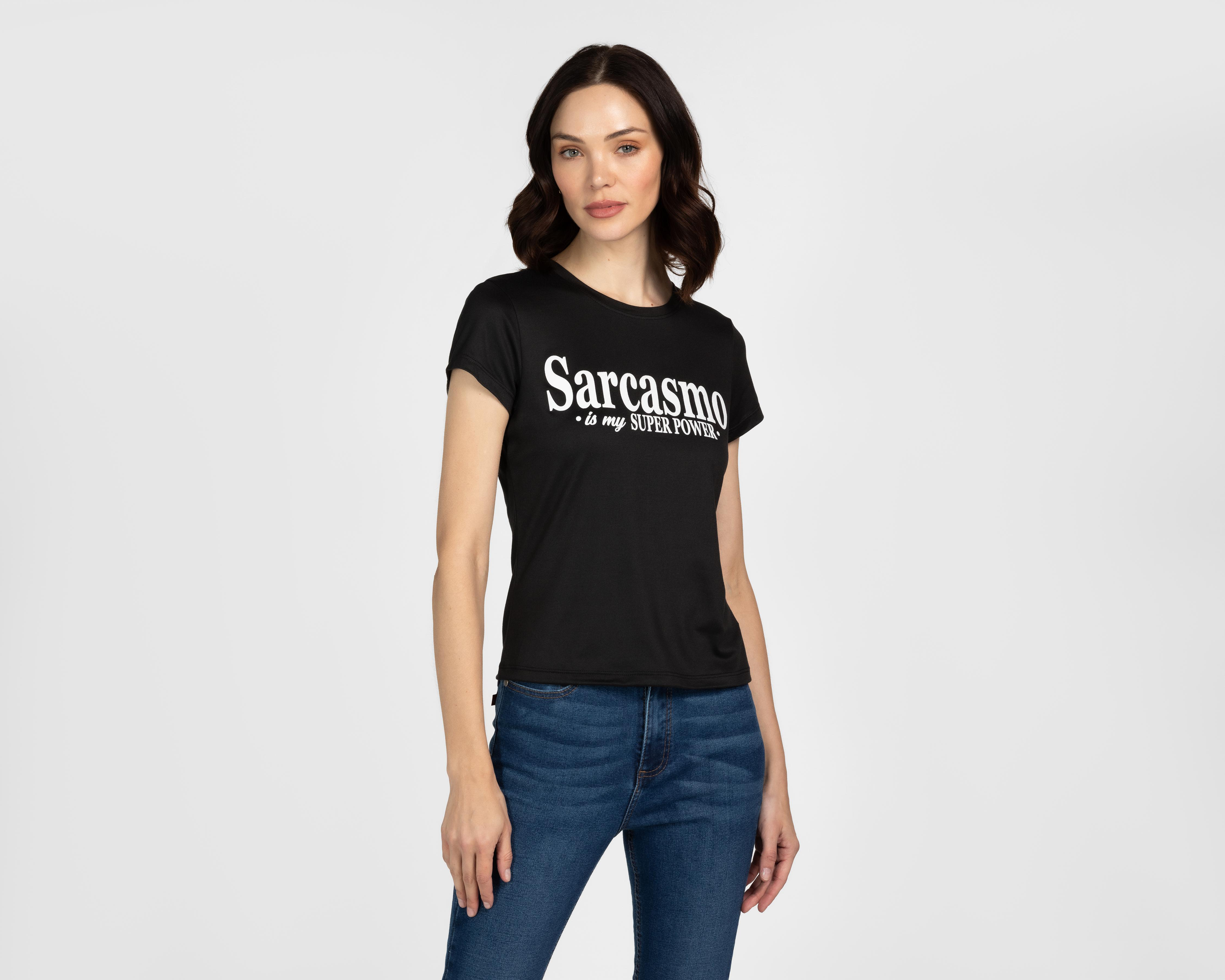Playera Lucky Star Manga Corta con Estampado