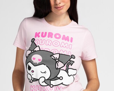 Foto 3 | Playera Hello Kitty Manga Corta con Estampado para Mujer