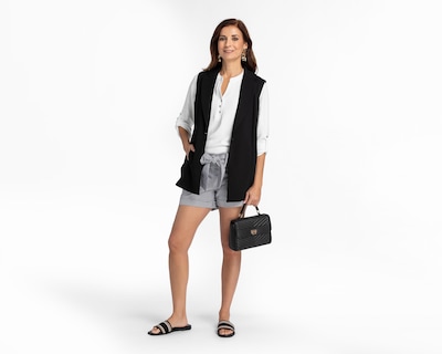 Foto 2 | Chaleco Sahara Negro con Bolsillos