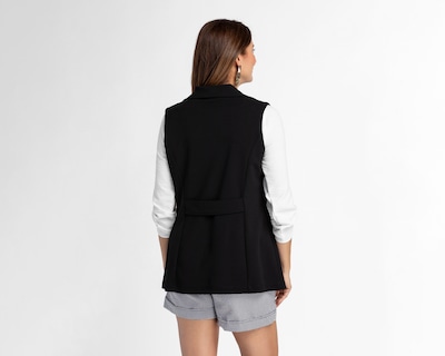 Foto 3 | Chaleco Sahara Negro con Bolsillos