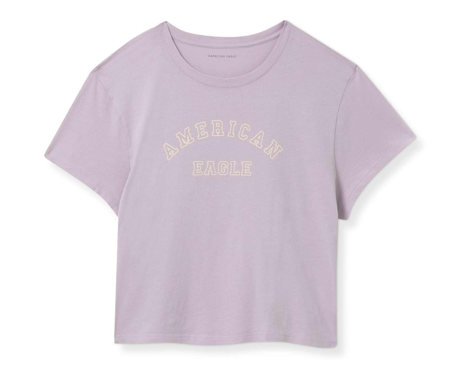 Foto 1 | Playera American Eagle Cuello Redondo Manga Corta