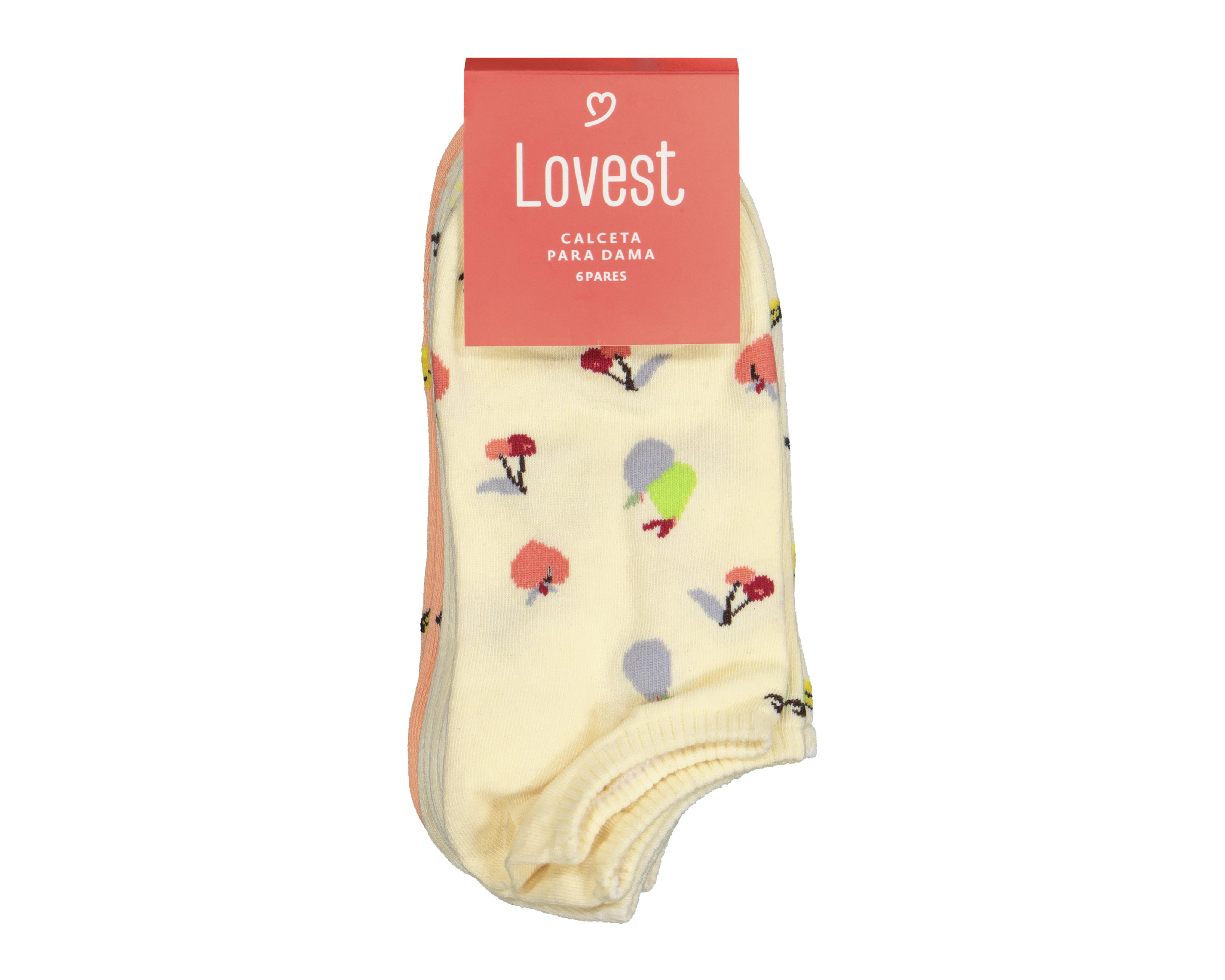 Foto 4 pulgar | Calcetas Tines Lovest para Mujer 6 Pares