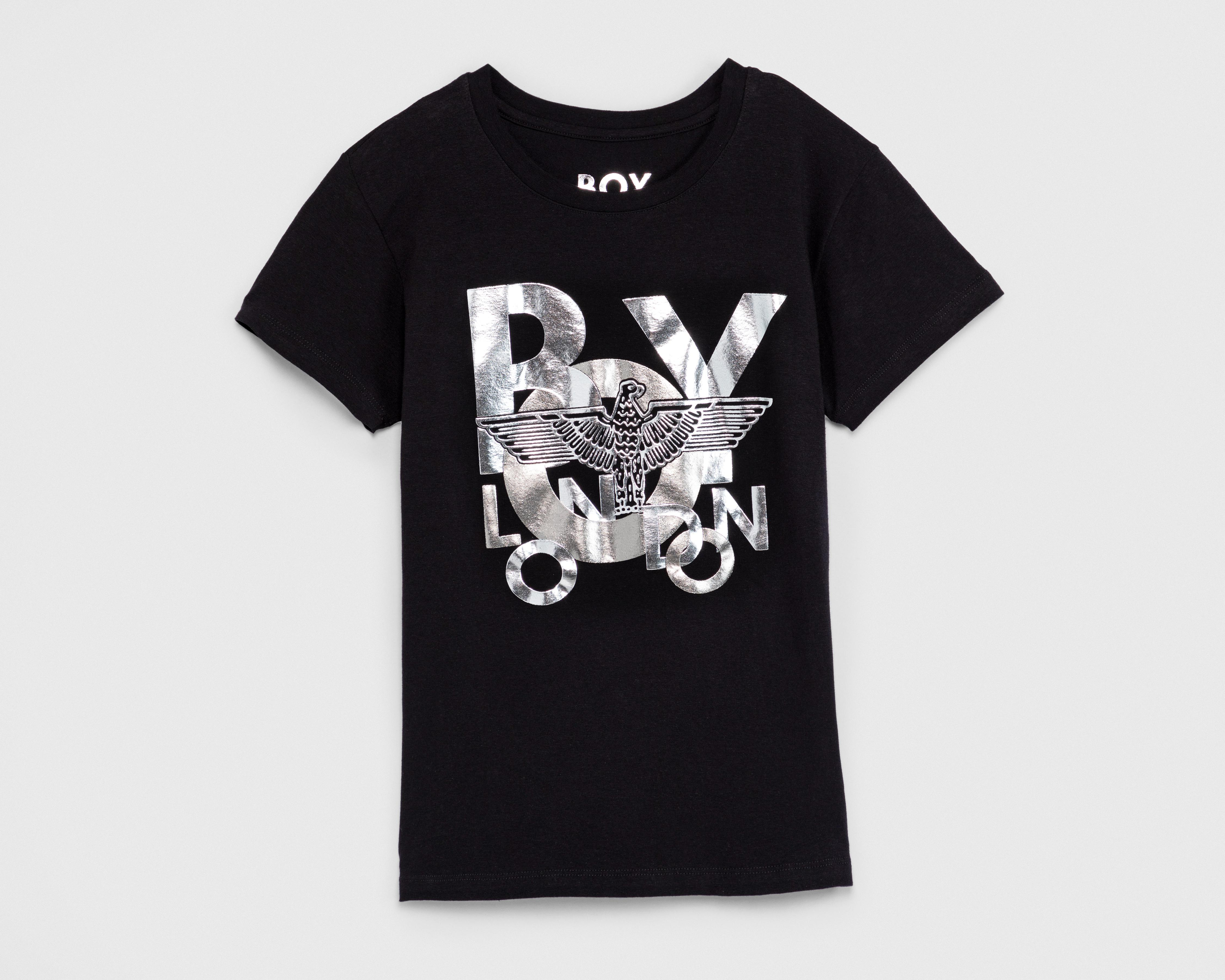 Playera Boy London Manga Corta para Mujer