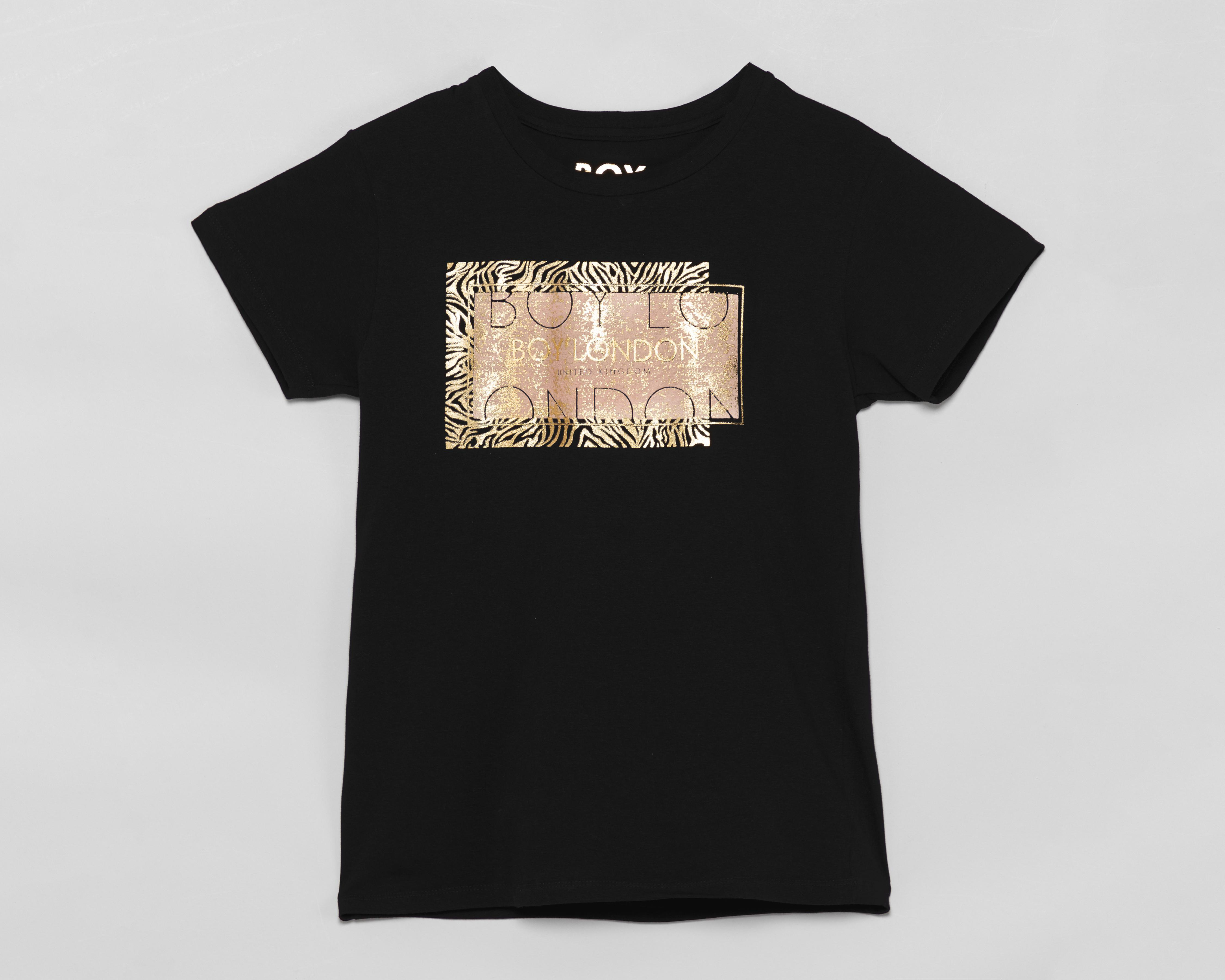 Playera Boy London Manga Corta para Mujer